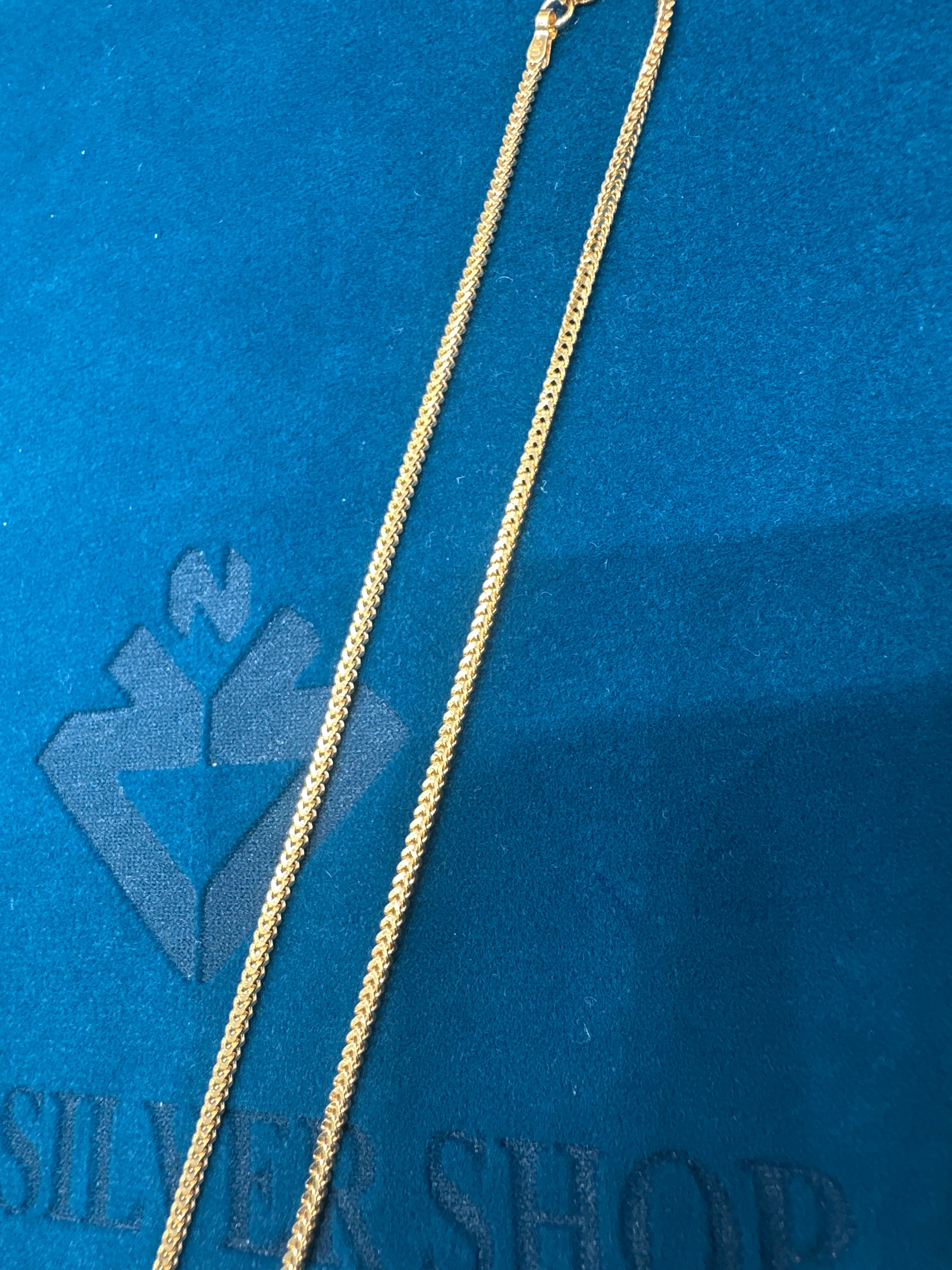 22K Gold Chain (Box Foxtail Design)