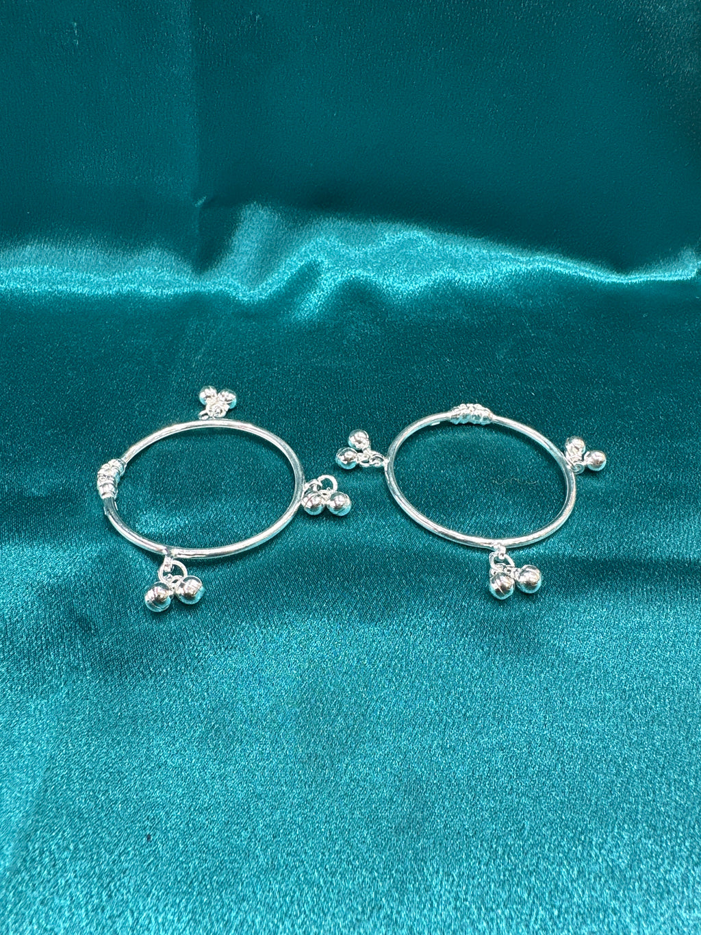 Fancy Silver baby bangles