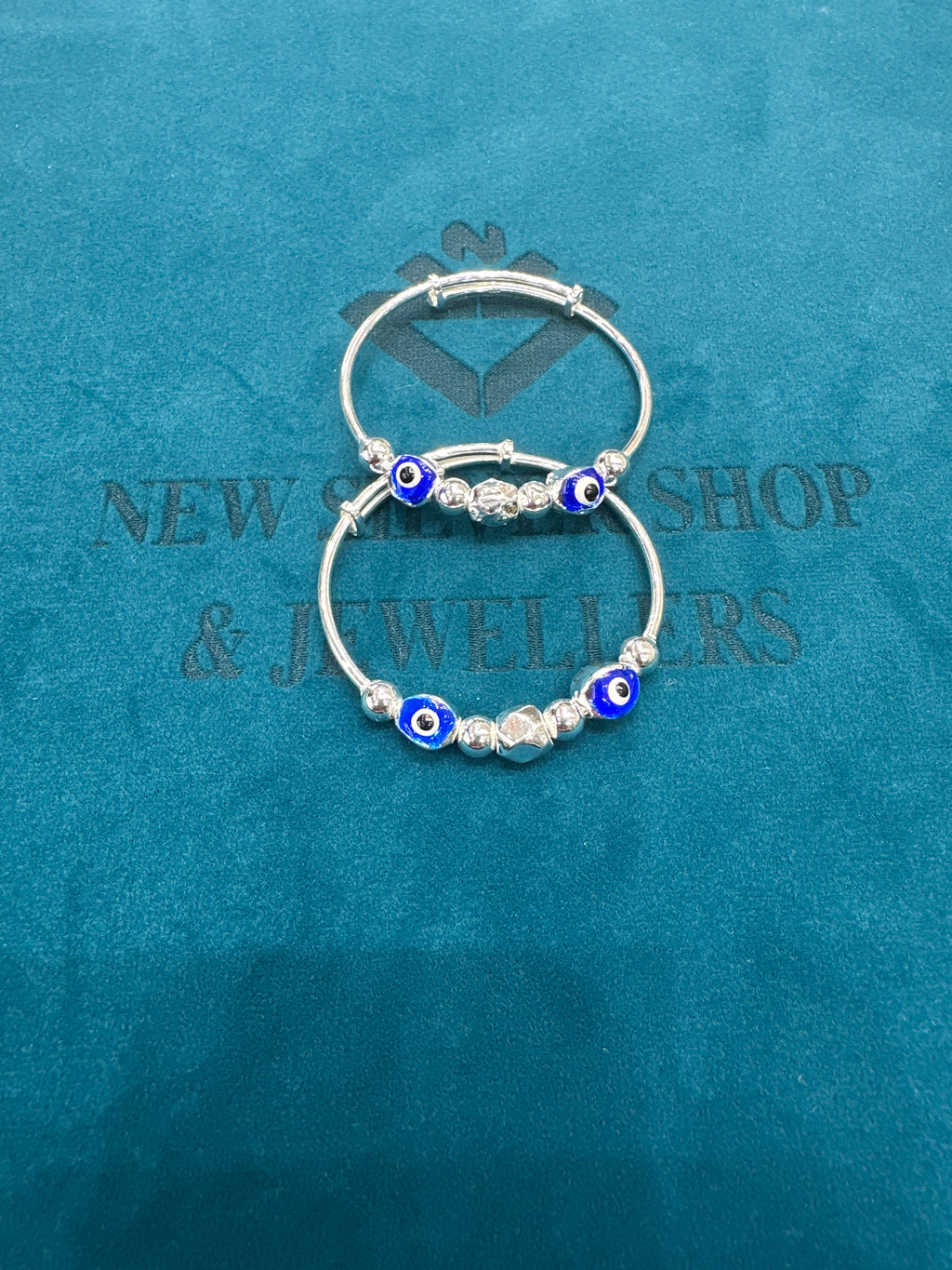 Fancy Silver baby bangles