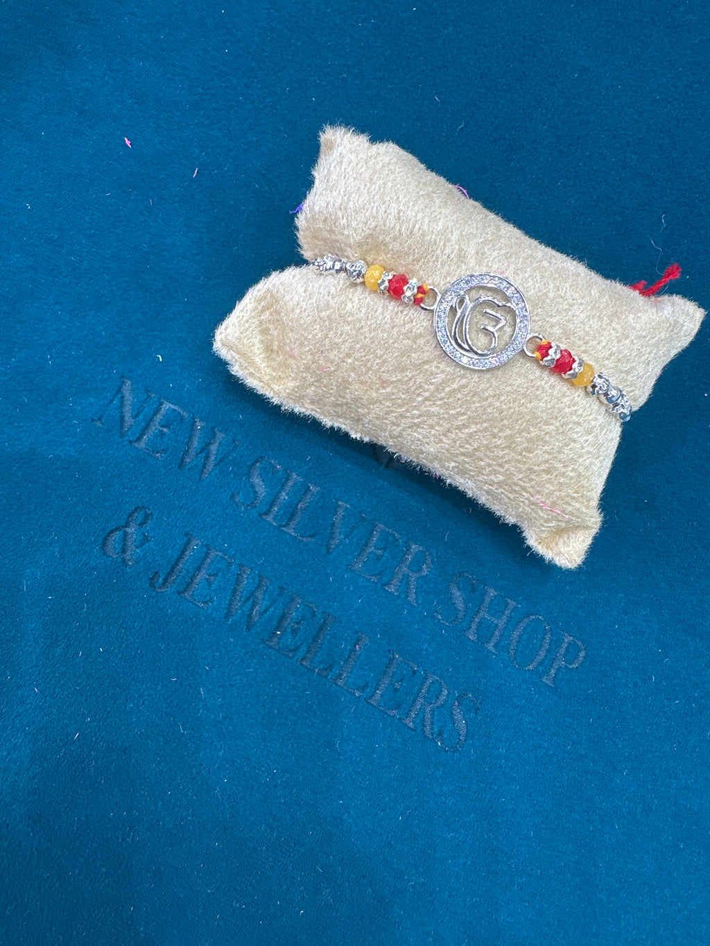 Silver Fancy Rakhi