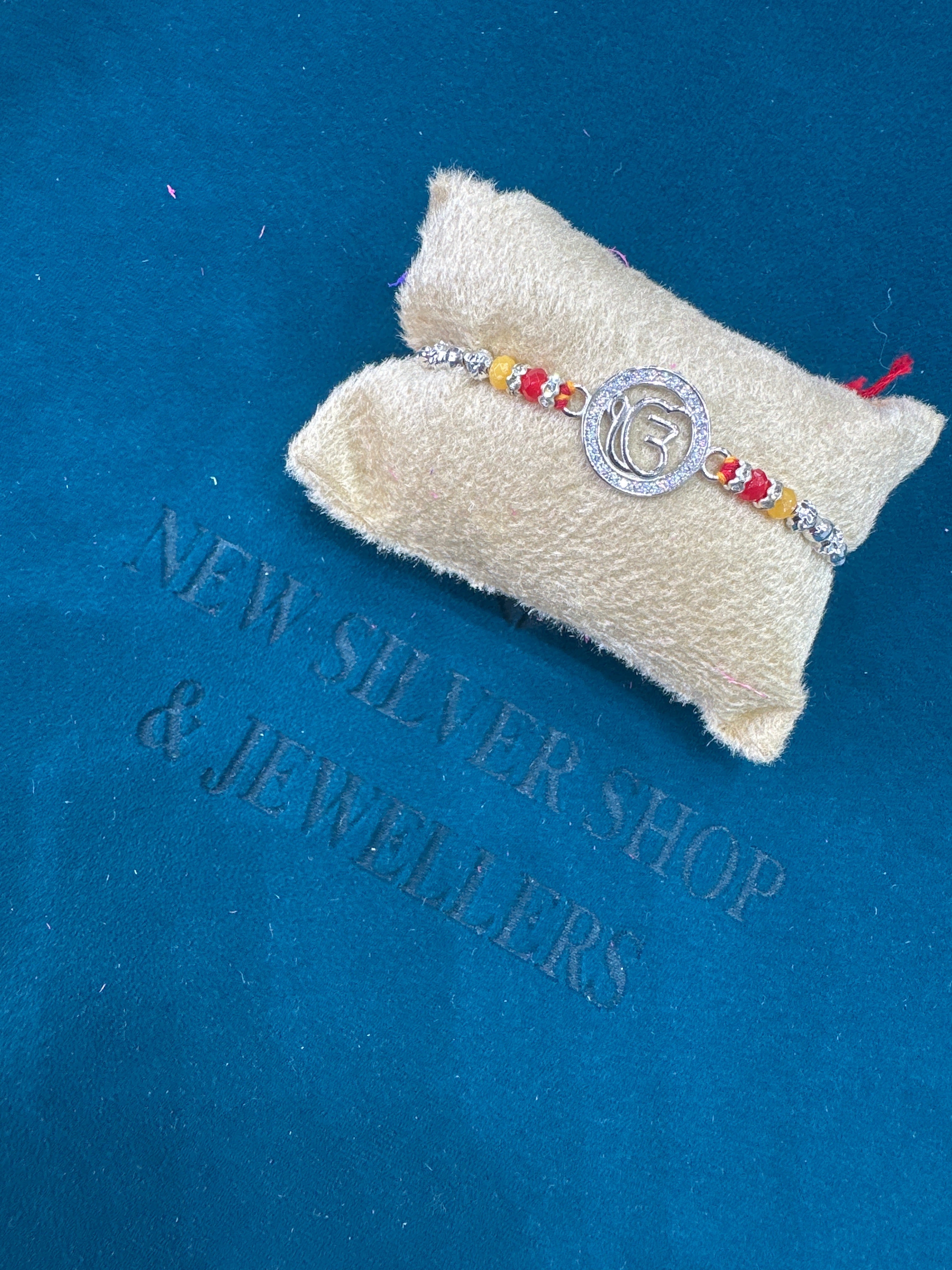 Silver Fancy Rakhi