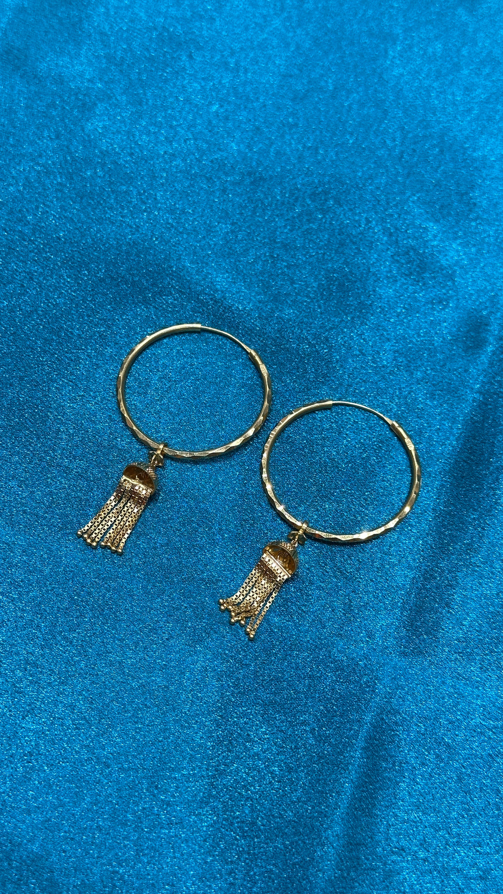 22K Gold Hoops