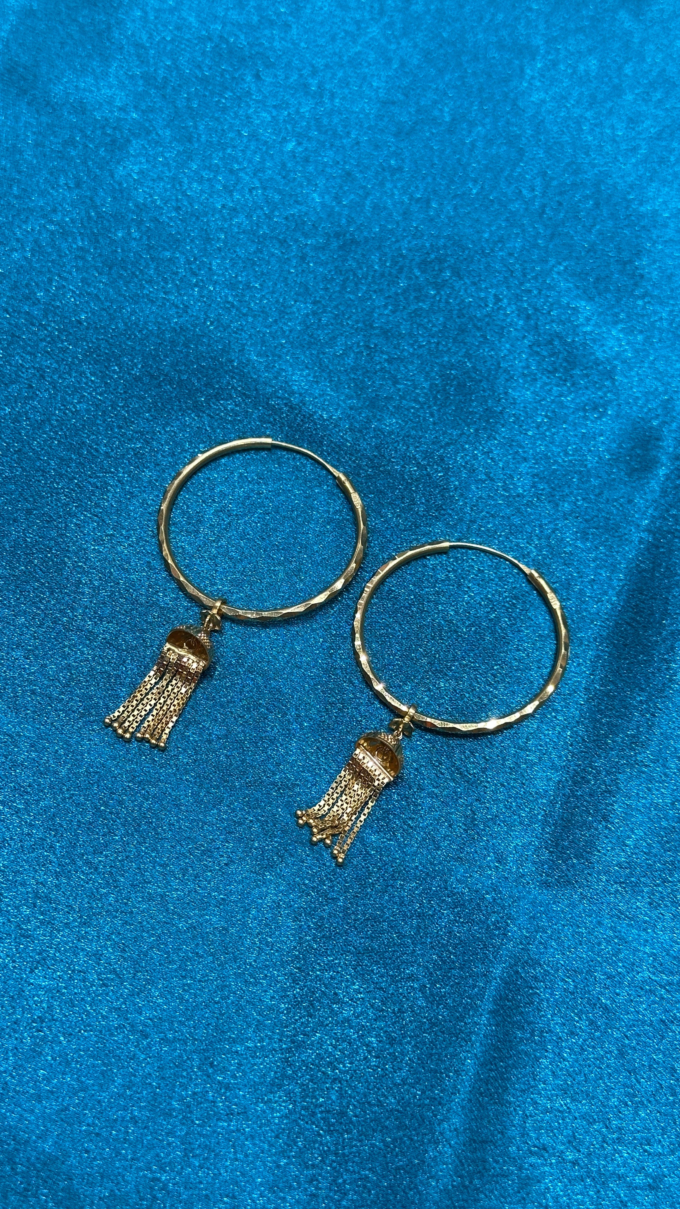 22K Gold Hoops
