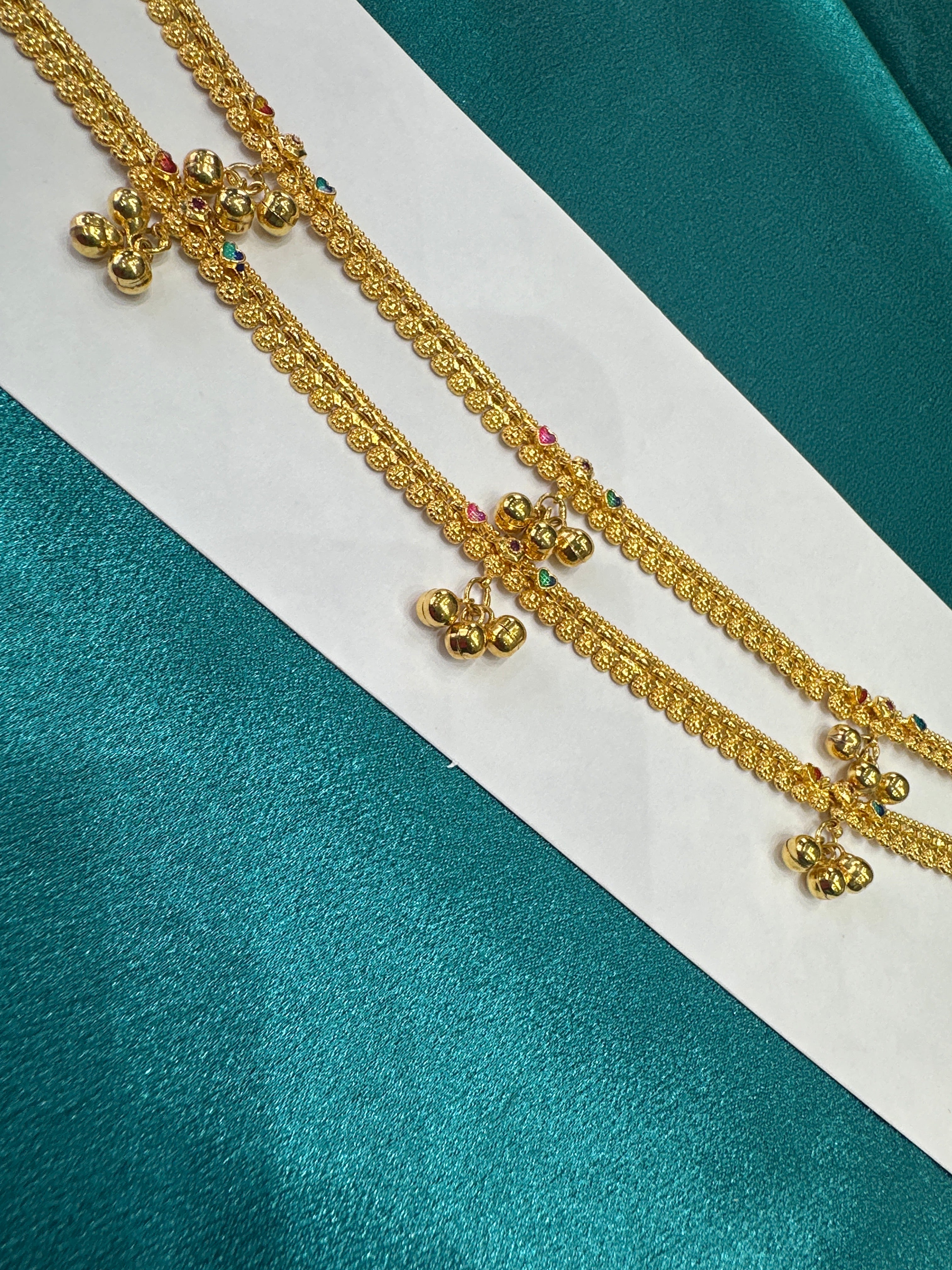 Women’s Fancy/Traditional Silver Gold plated Anklet