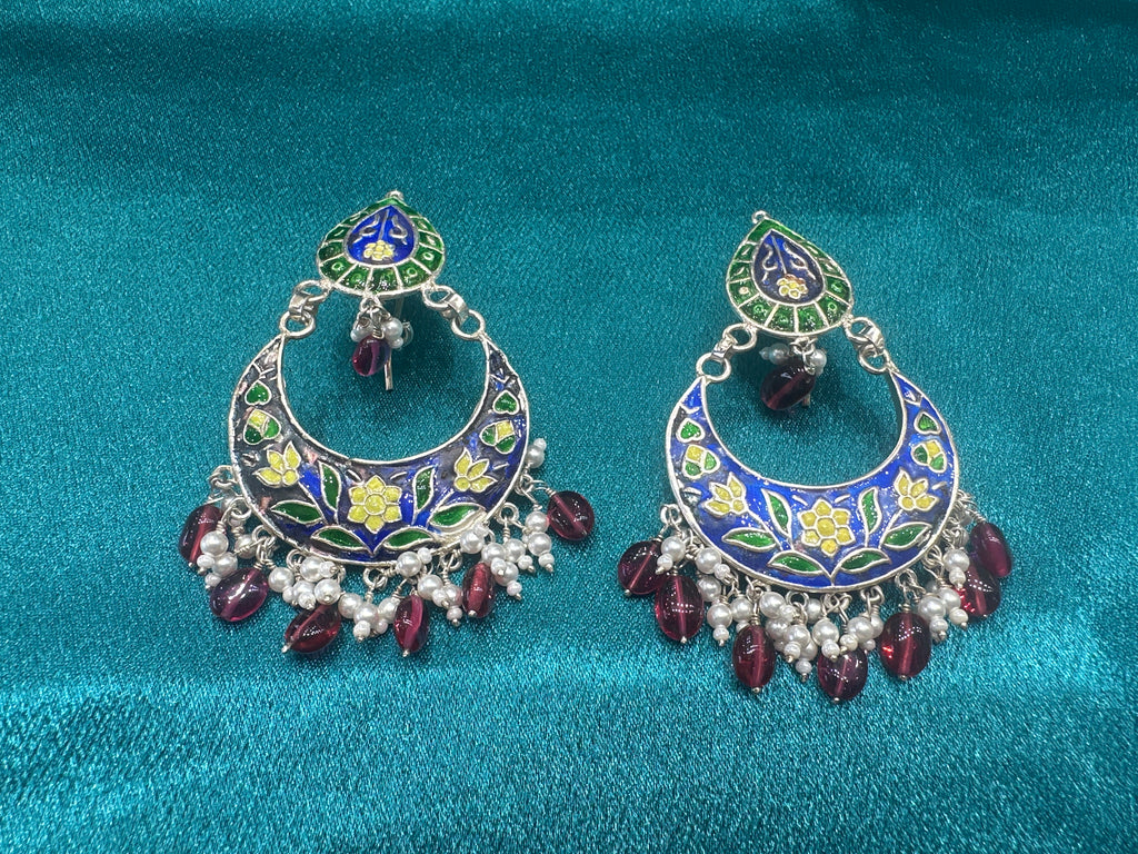 Antique Style Designer Silver Earrings