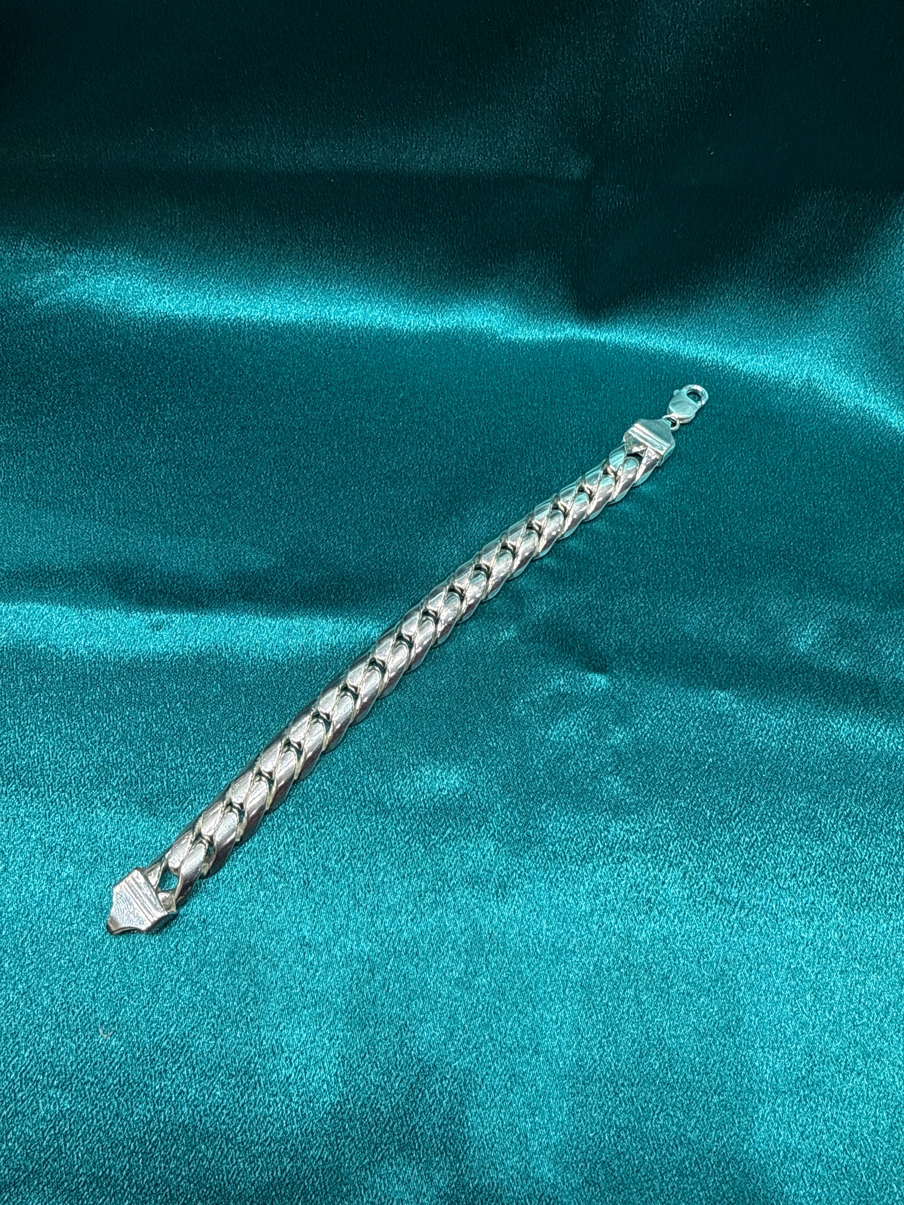 Men’s Miami Link Silver Bracelet (14mm)
