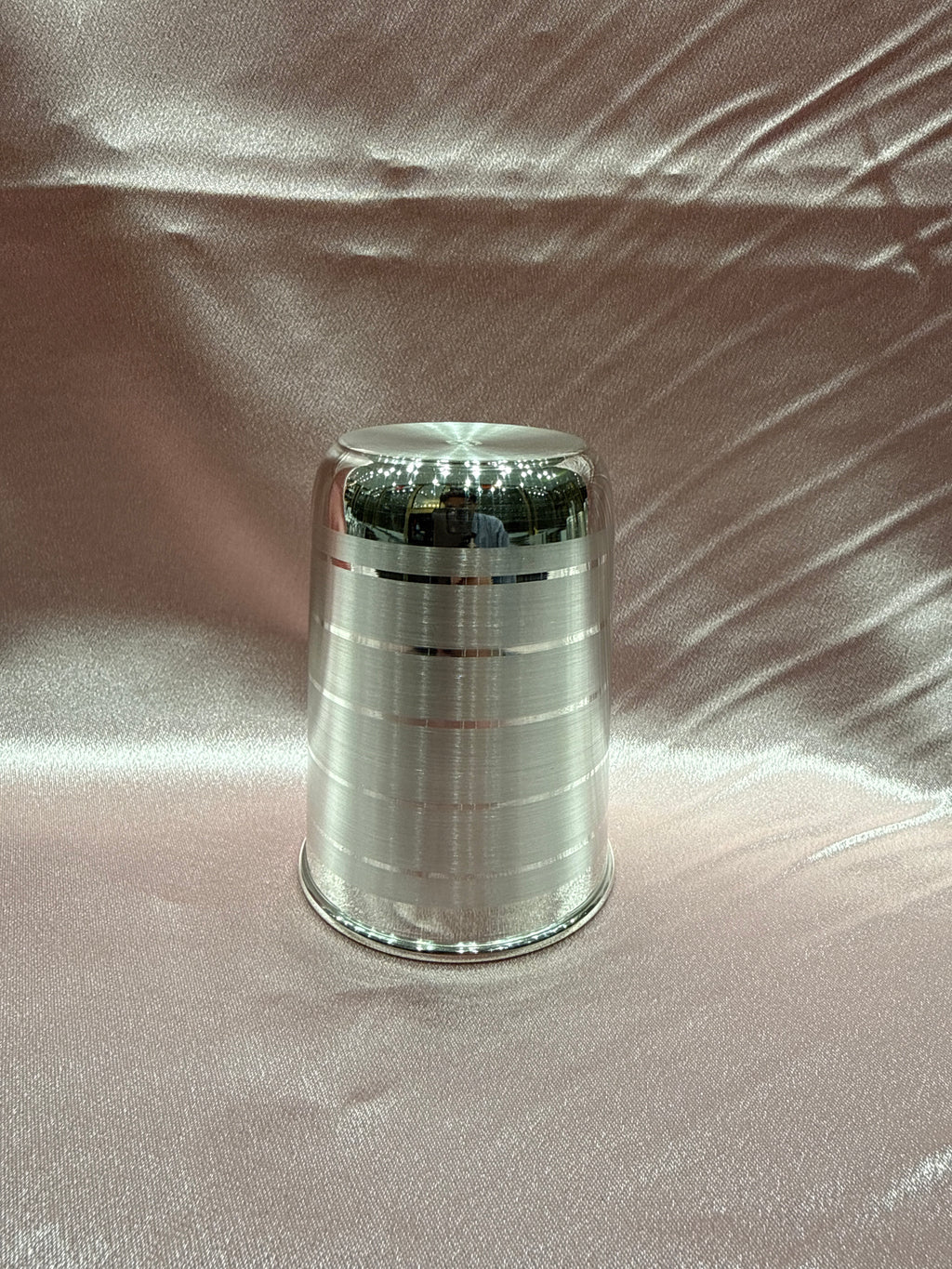 Medium weight plain silver glass