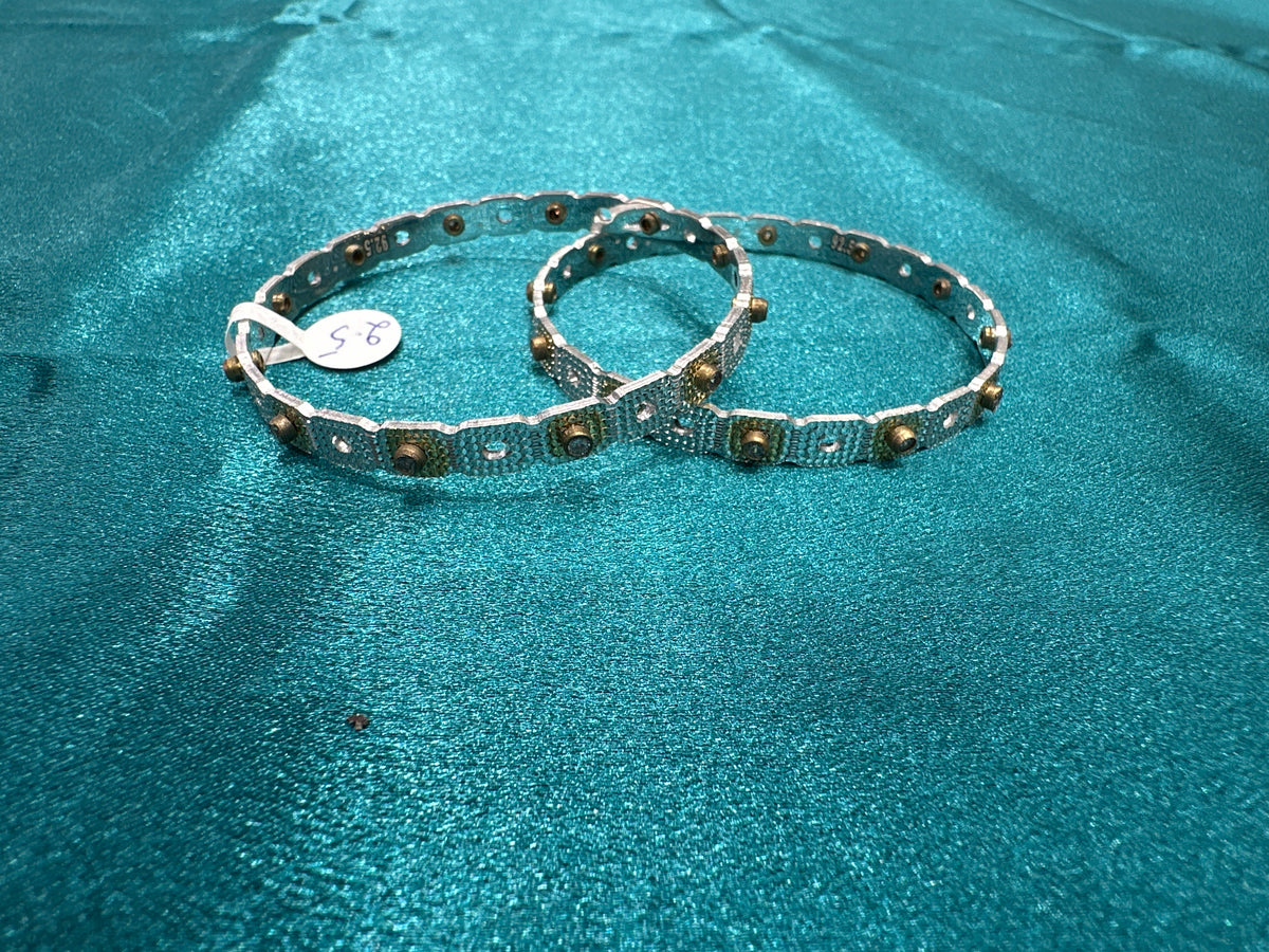 Designer Silver Bangles