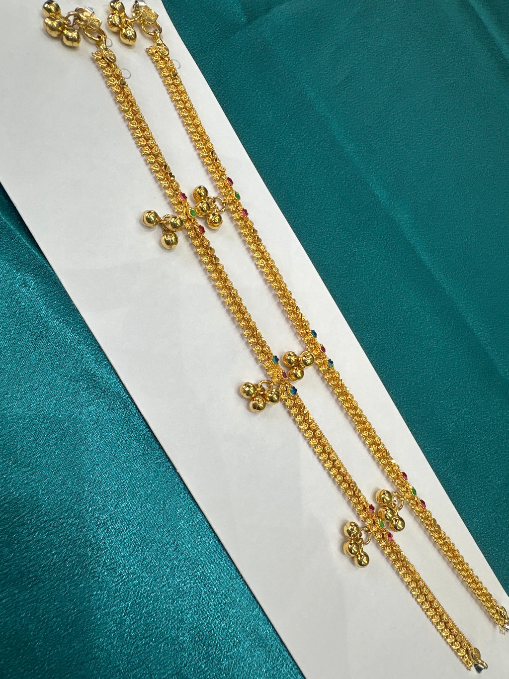 Women’s Fancy/Traditional Silver Gold plated Anklet