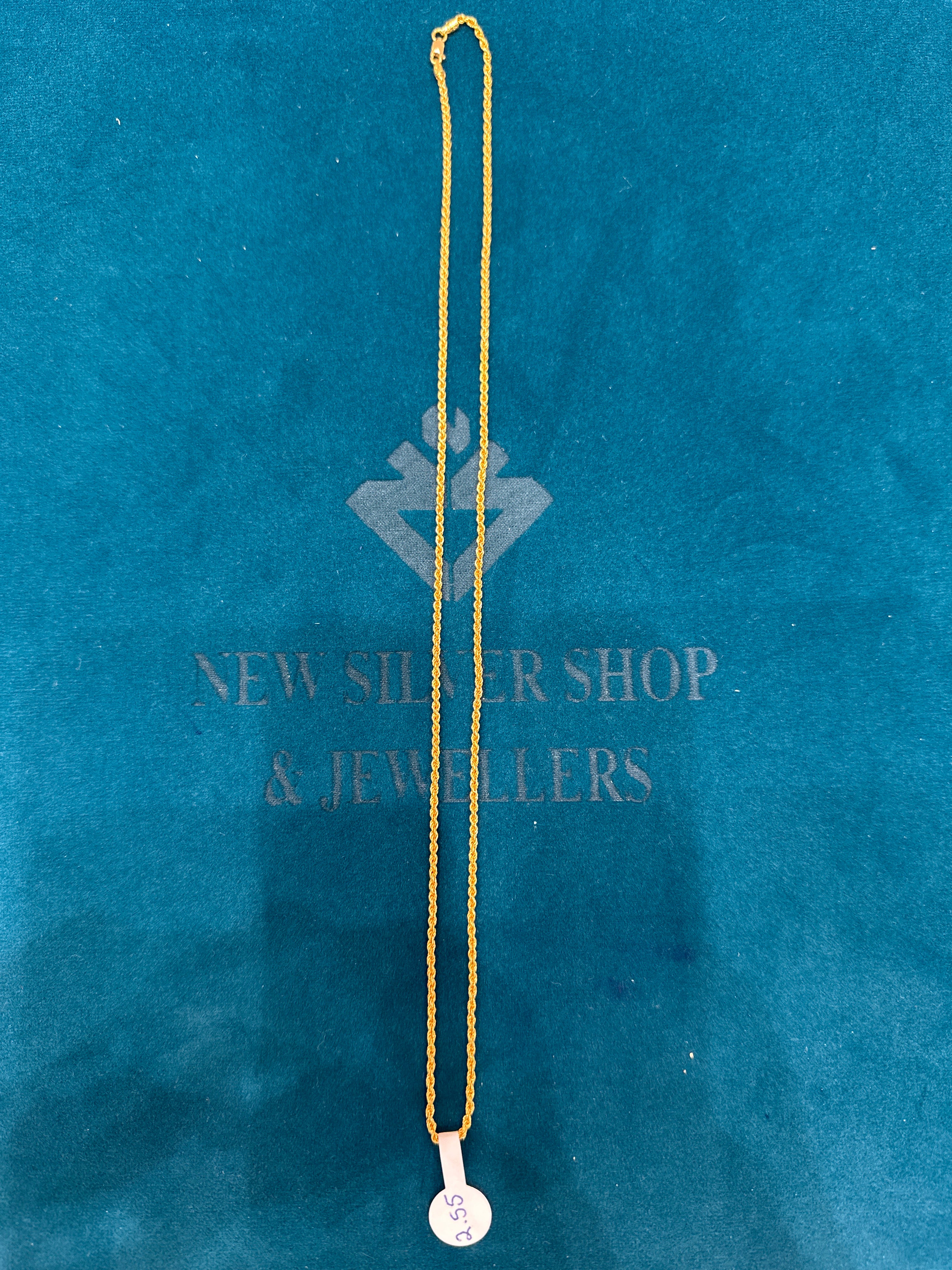 22K Simple Rope Gold Chain