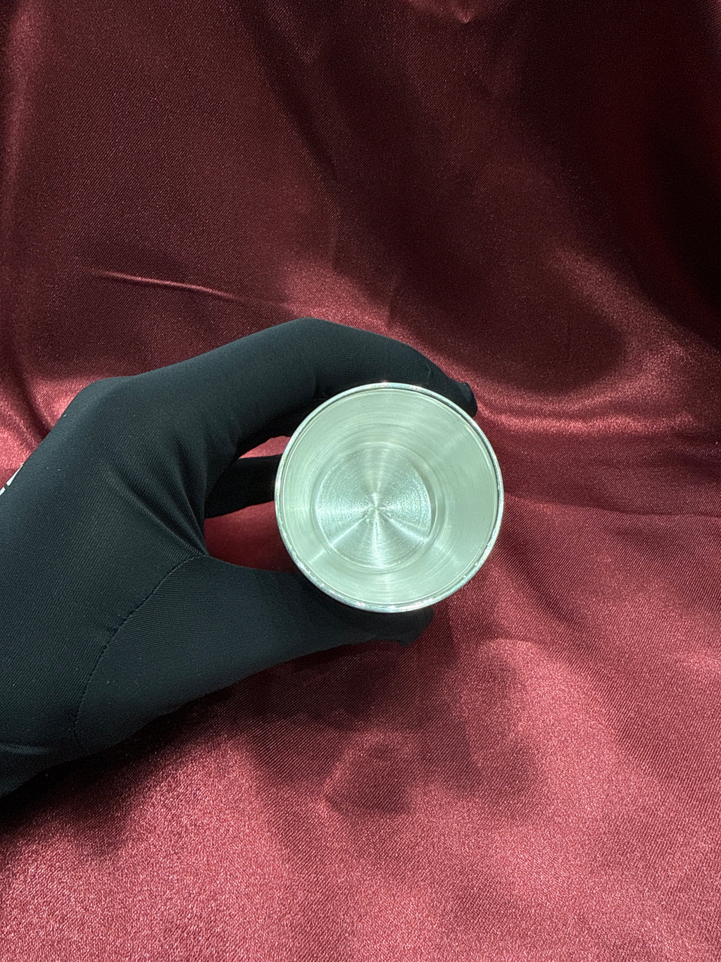 Medium weight plain silver glass