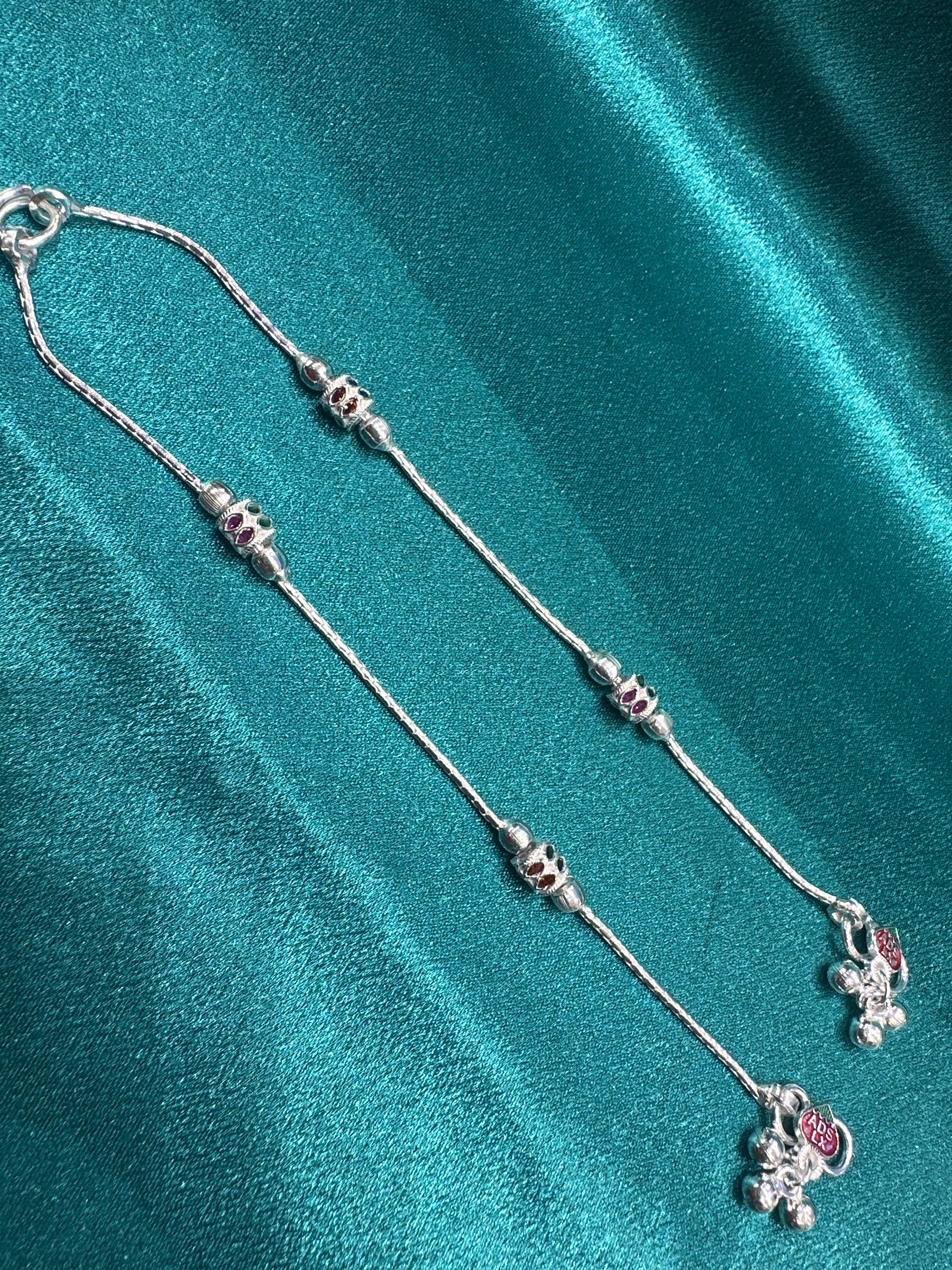 Fancy Silver baby anklet(Size: 2-3 year old)
