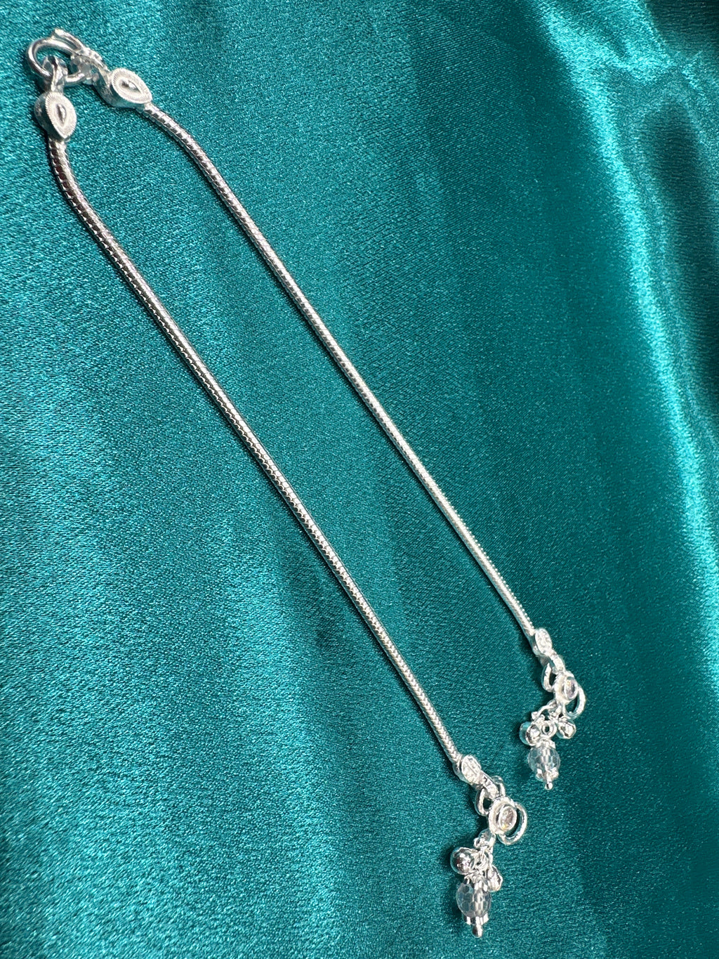 Fancy Silver baby anklet(Size: 2-3 year old)