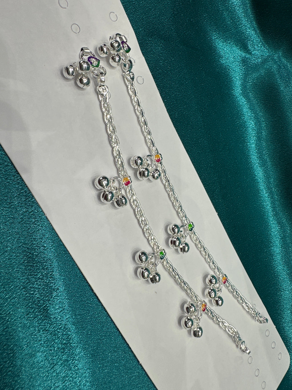 Fancy Silver baby anklet(Size: 4-5 year old)