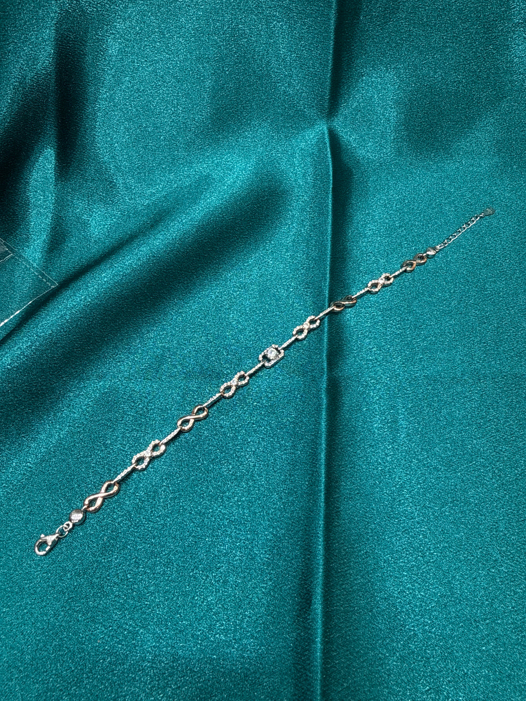 Women’s Fancy Silver 925 Bracelet w/ rose gold plating