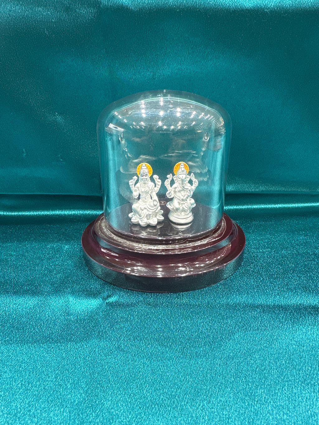 Pure Silver  Ganesh Lakshmi Ji Idol (Murti)