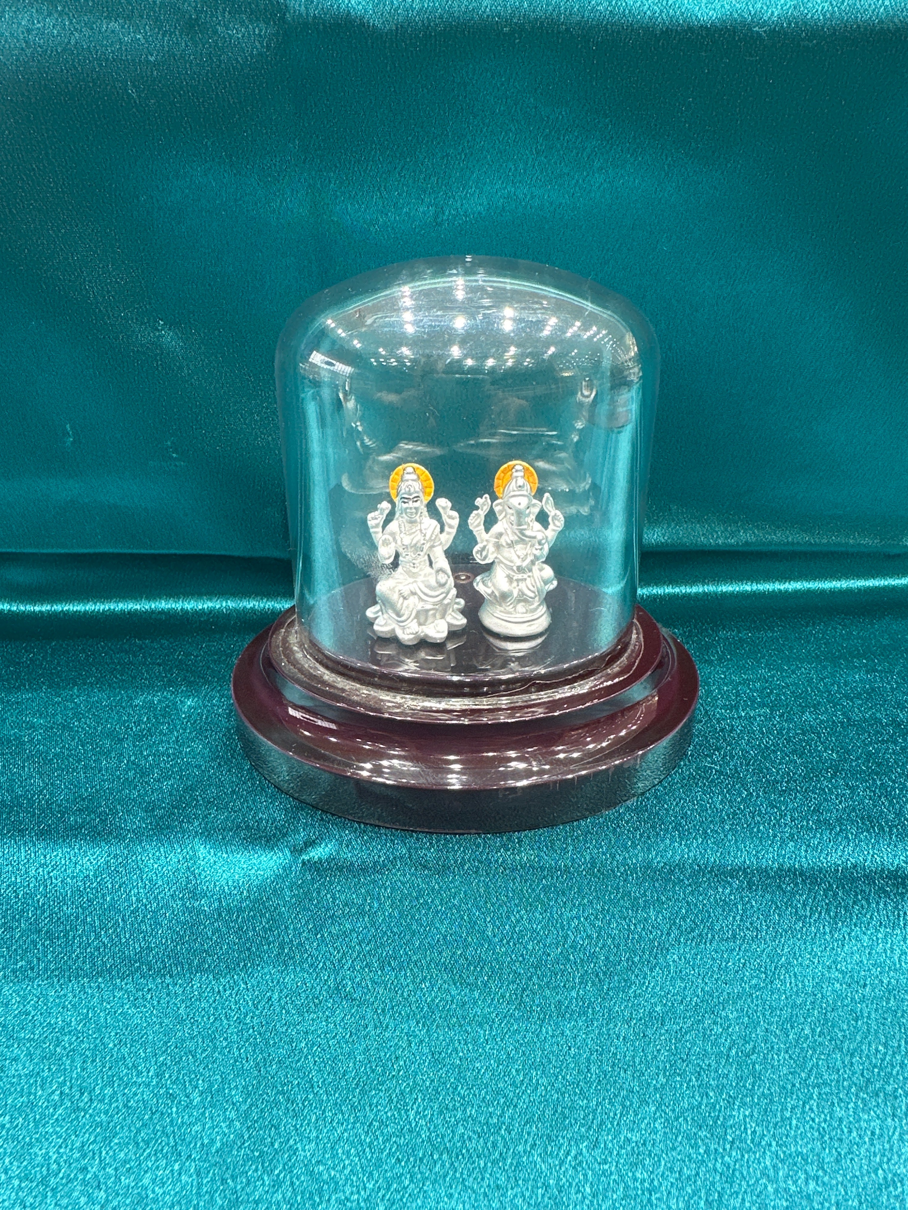 Pure Silver  Ganesh Lakshmi Ji Idol (Murti)