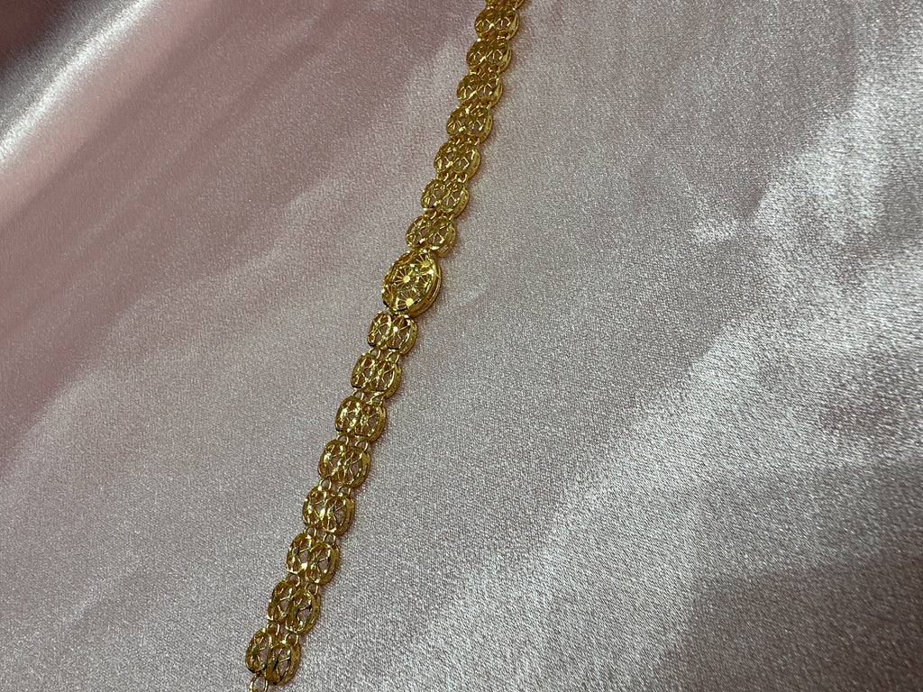 Women’s Fancy Silver Gold plated 925 Bracelet