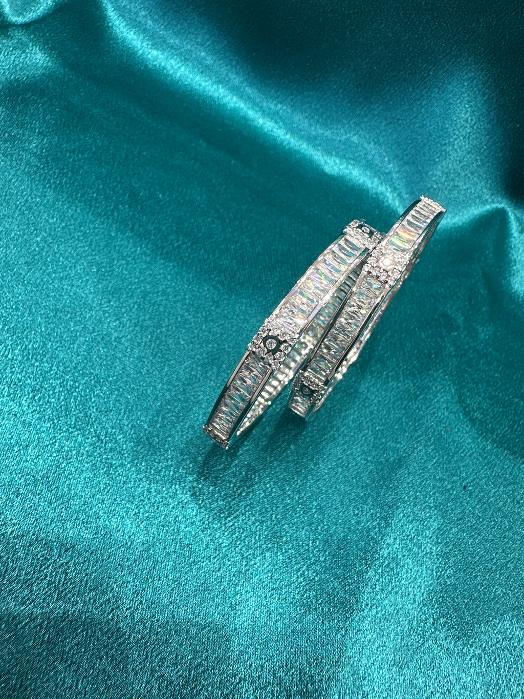 Fancy Silver baby bangles