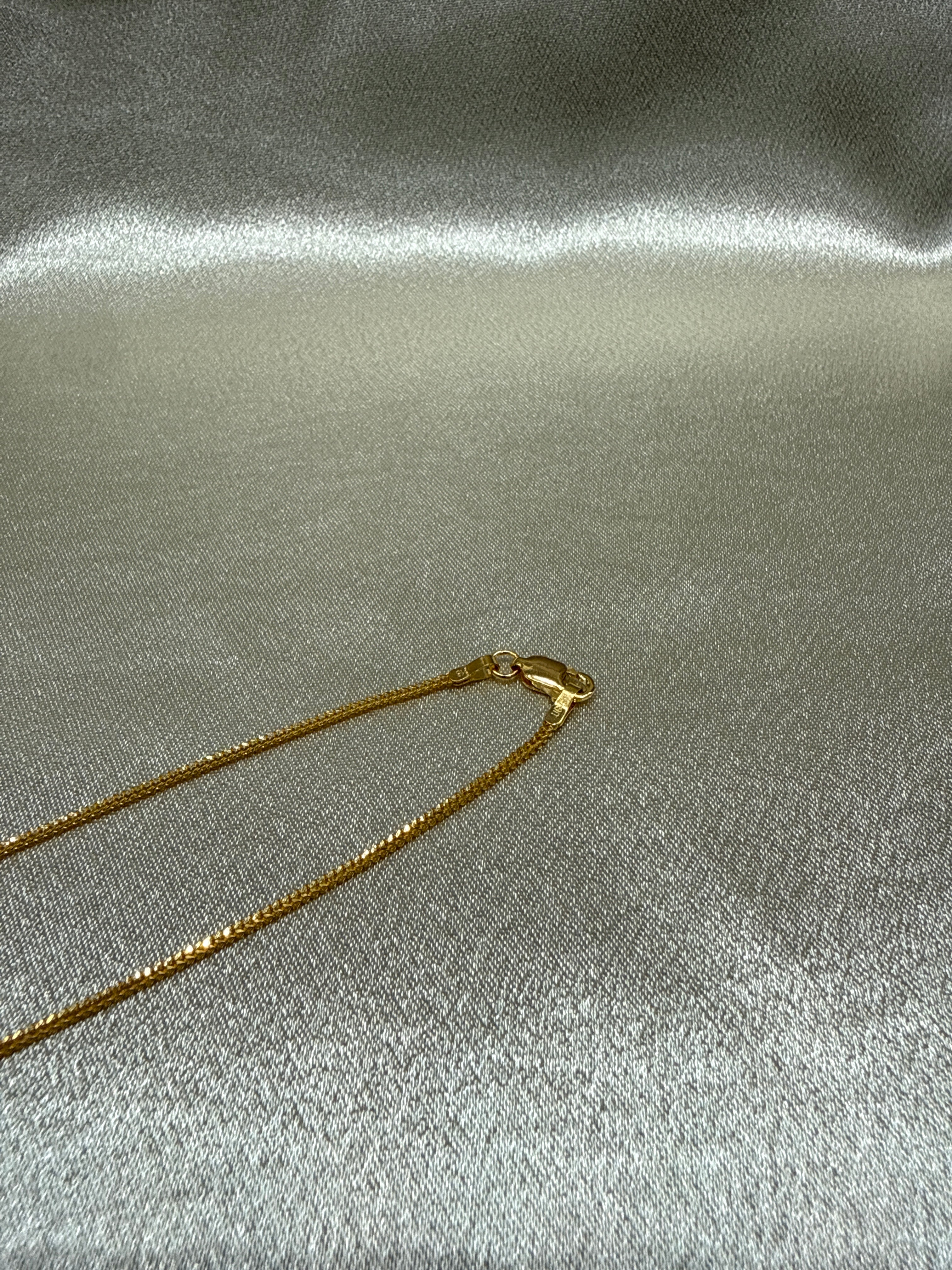 22K Gold Chain (Box Foxtail Design)
