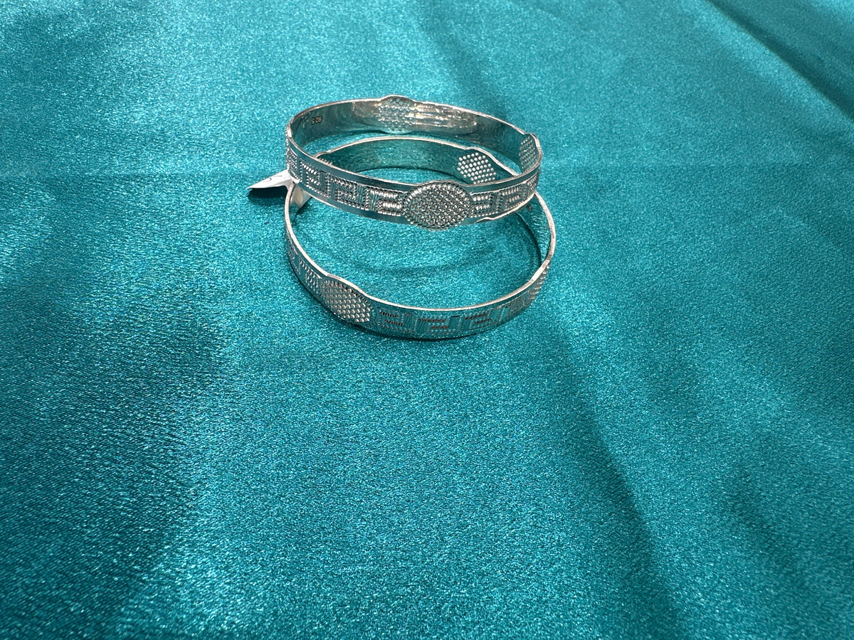 Designer Silver Bangles