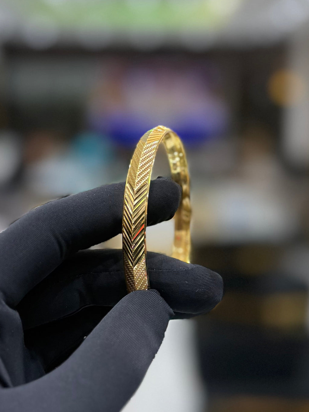 22K Gold Men’s CNC Kara