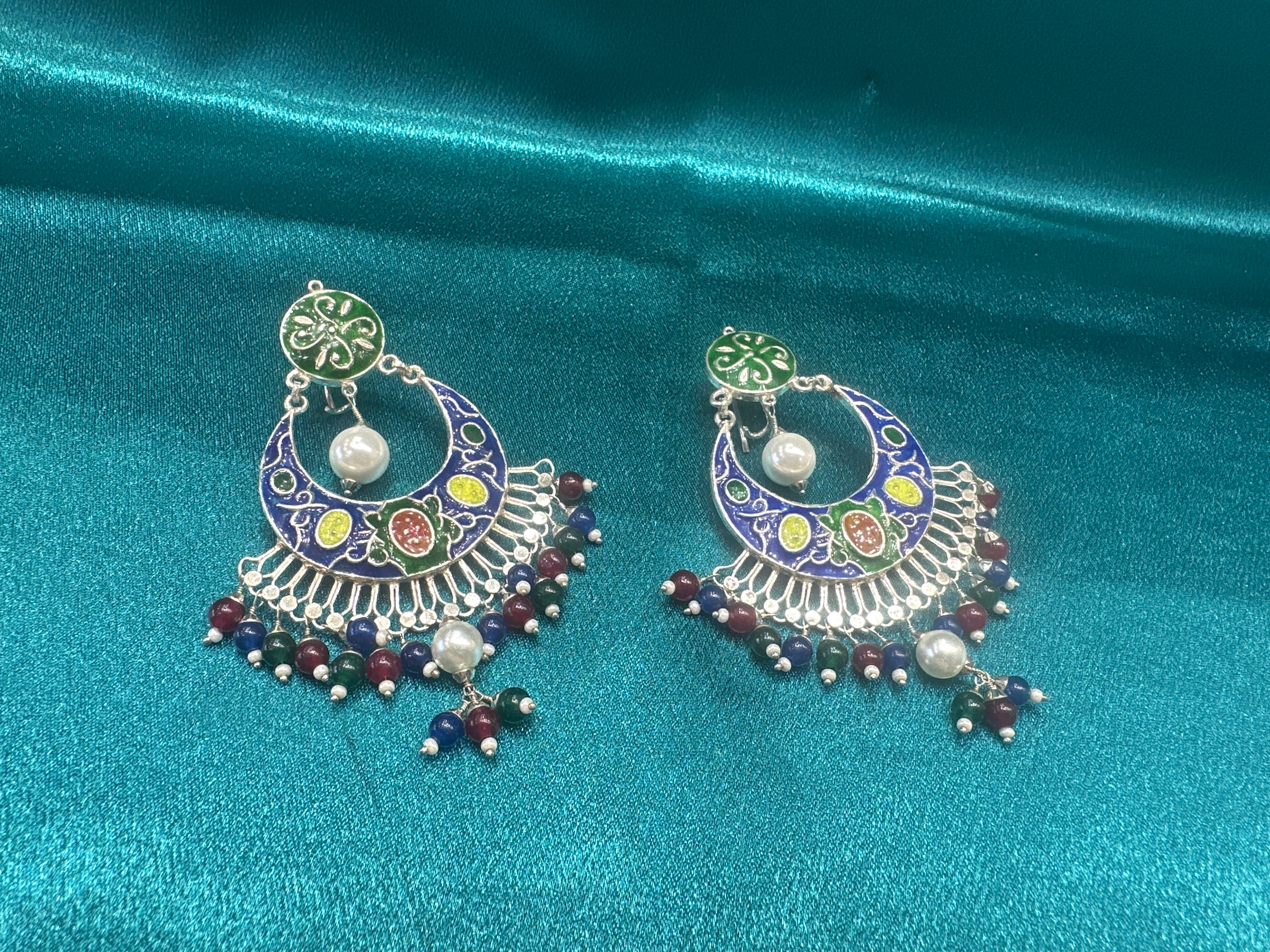 Antique Style Designer Silver Earrings
