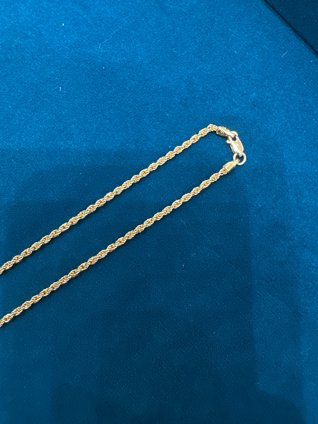 22K Gold Chain (rope design)
