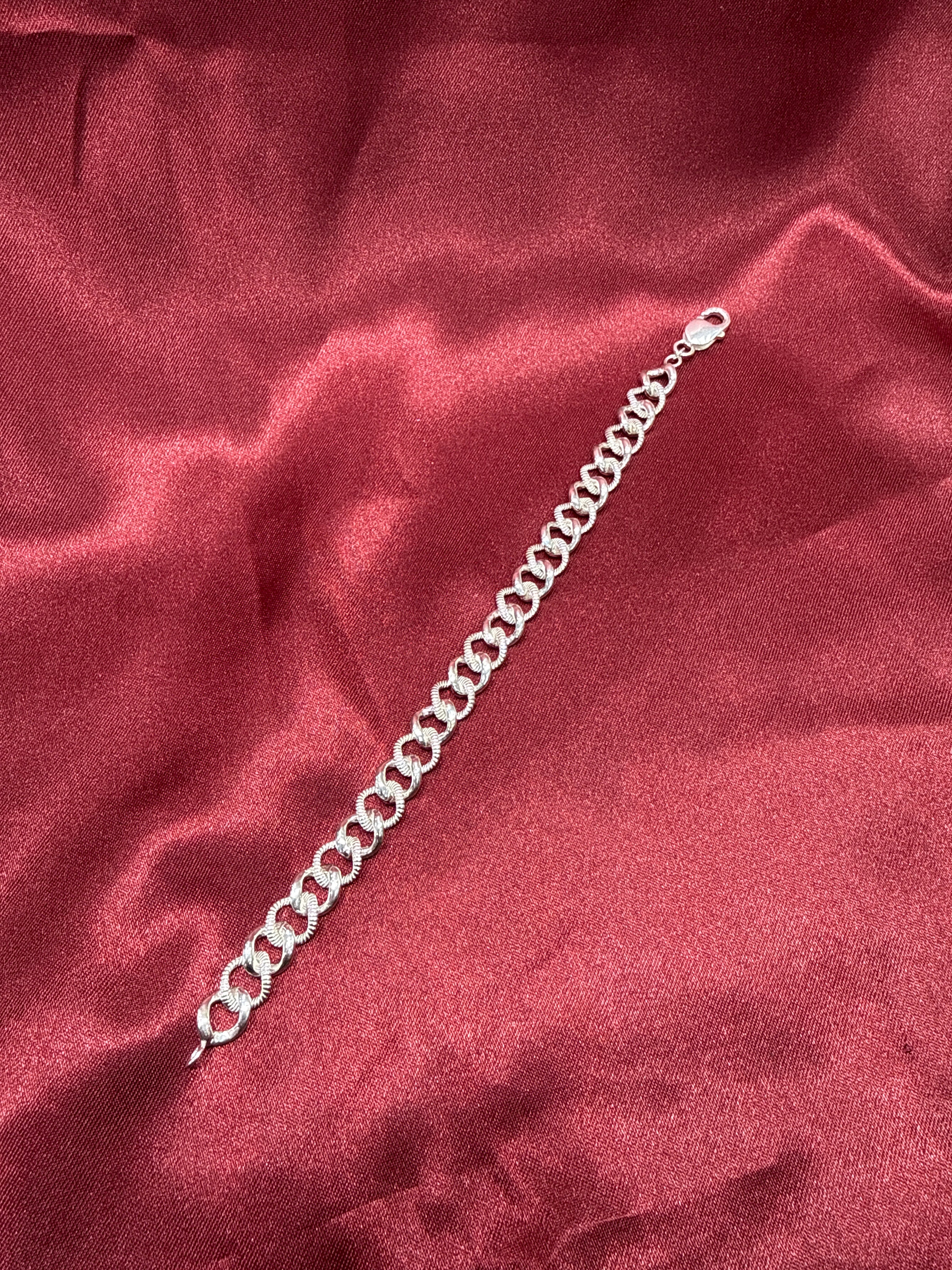 Men’s light weight Cuban link silver 925 bracelet (10mm)