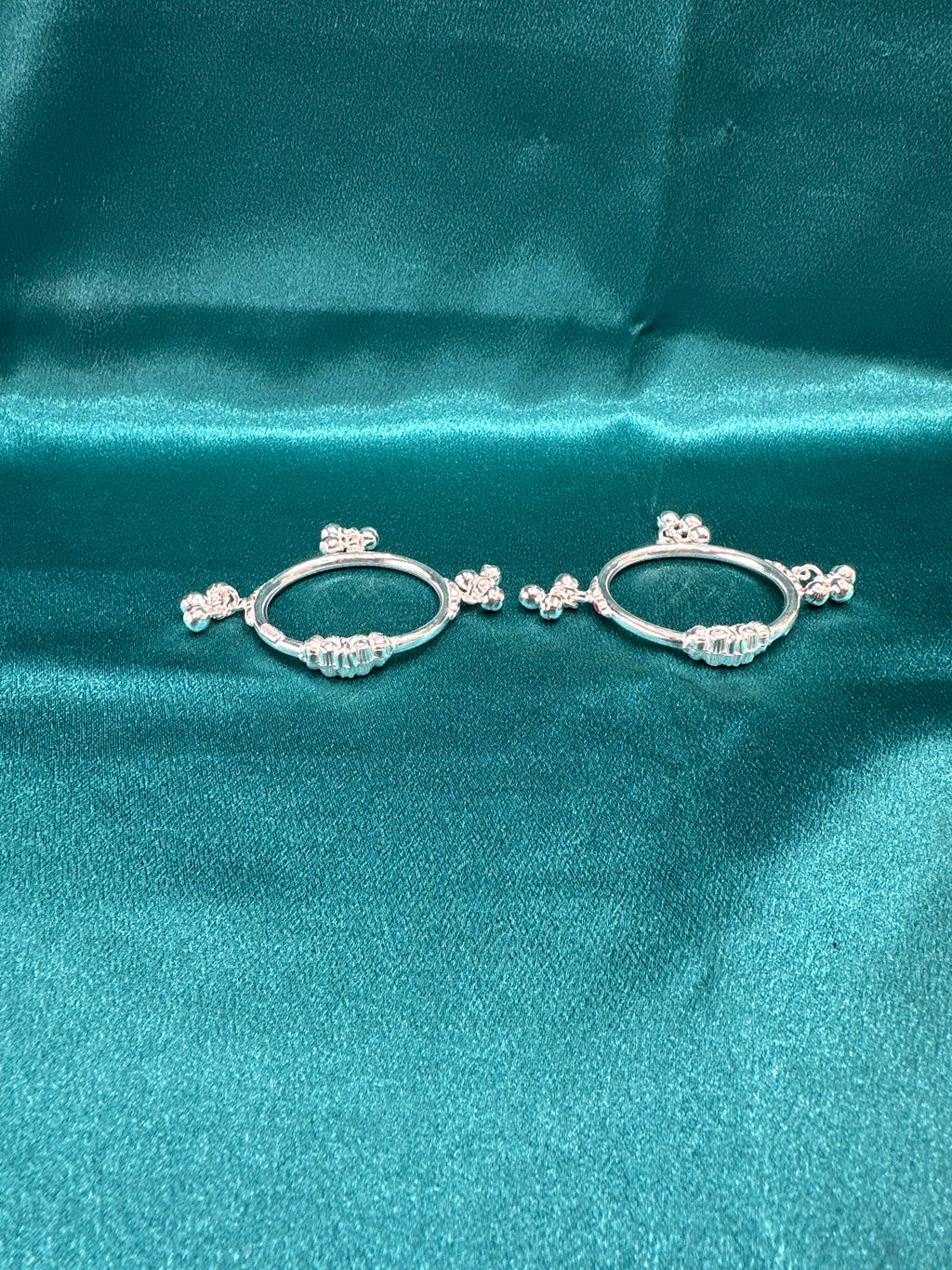 Fancy Silver baby bangles