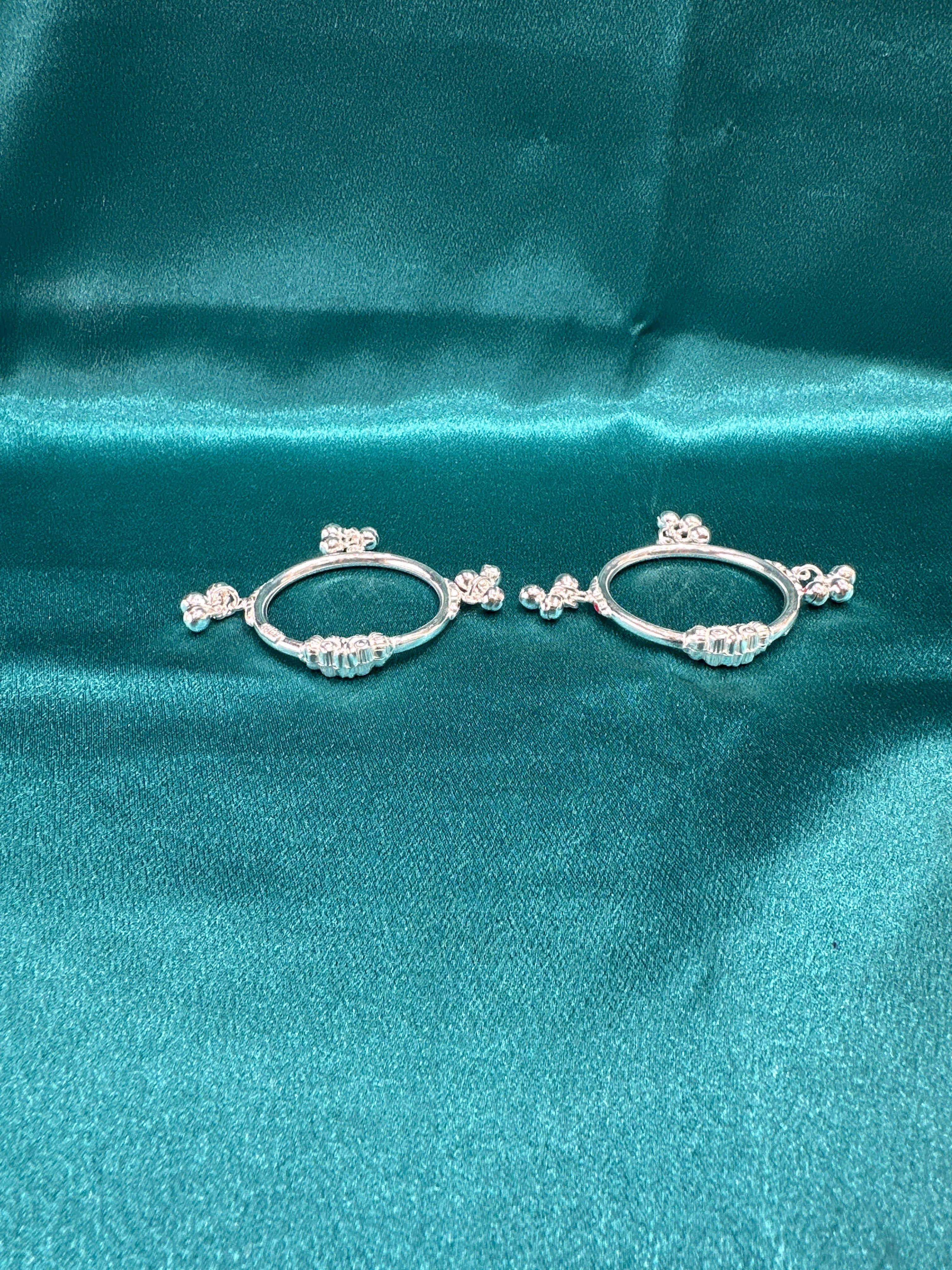 Fancy Silver baby bangles