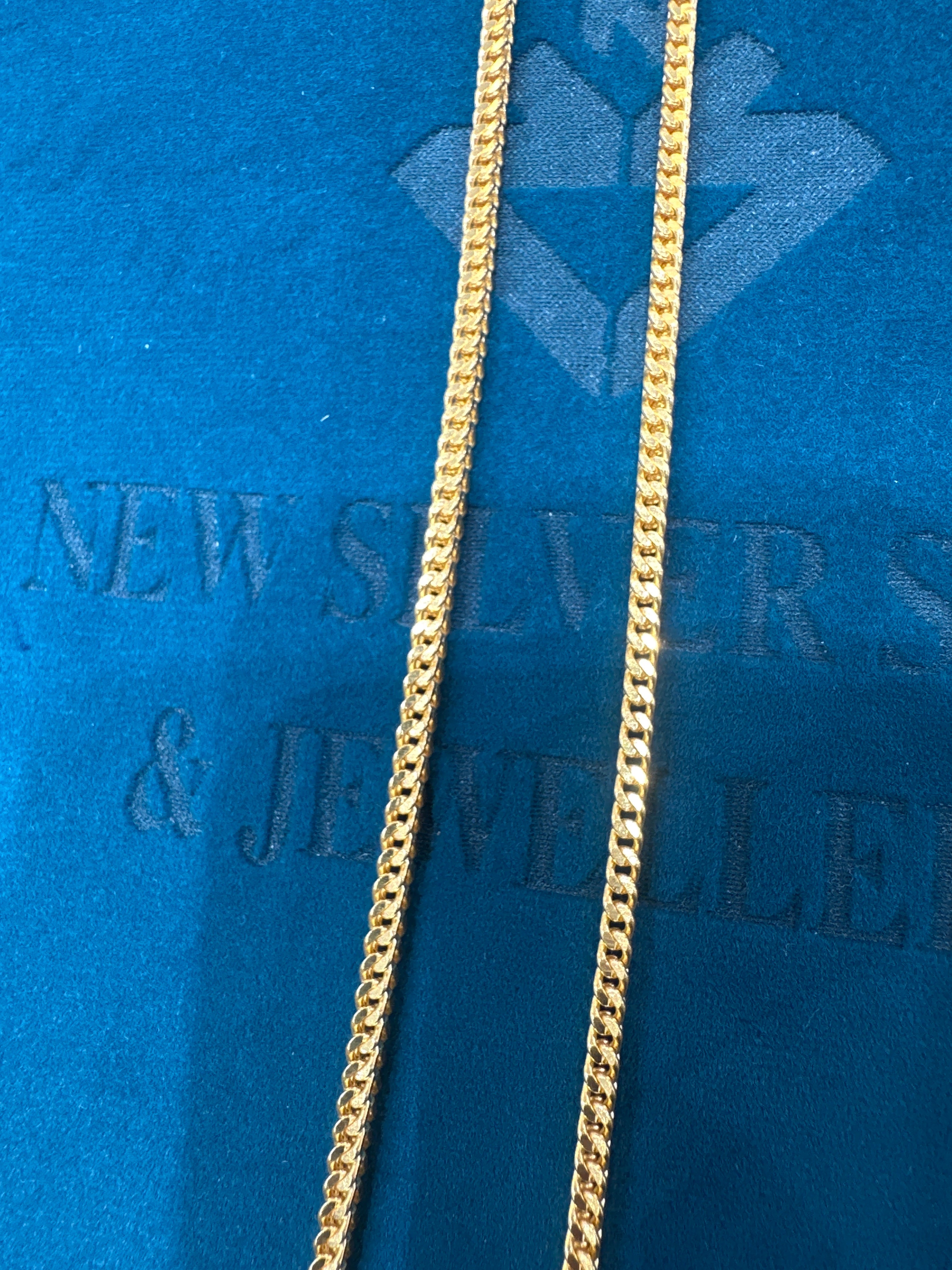 22K Gold Chain (Box Foxtail Design)