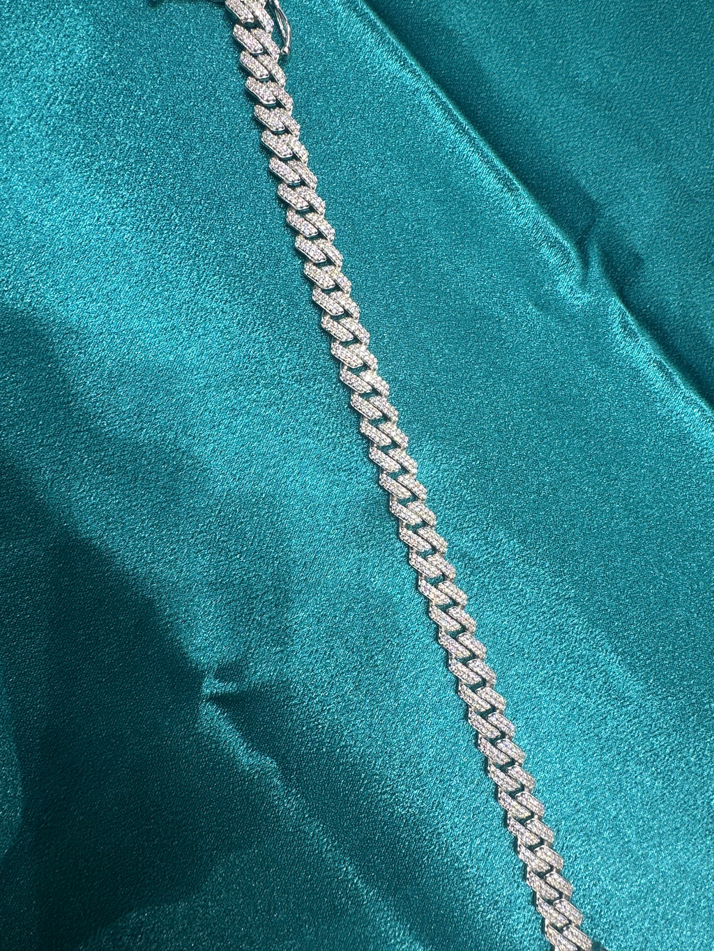 Men’s iced out silver 925 bracelet w/ CZ diamonds (9mm)