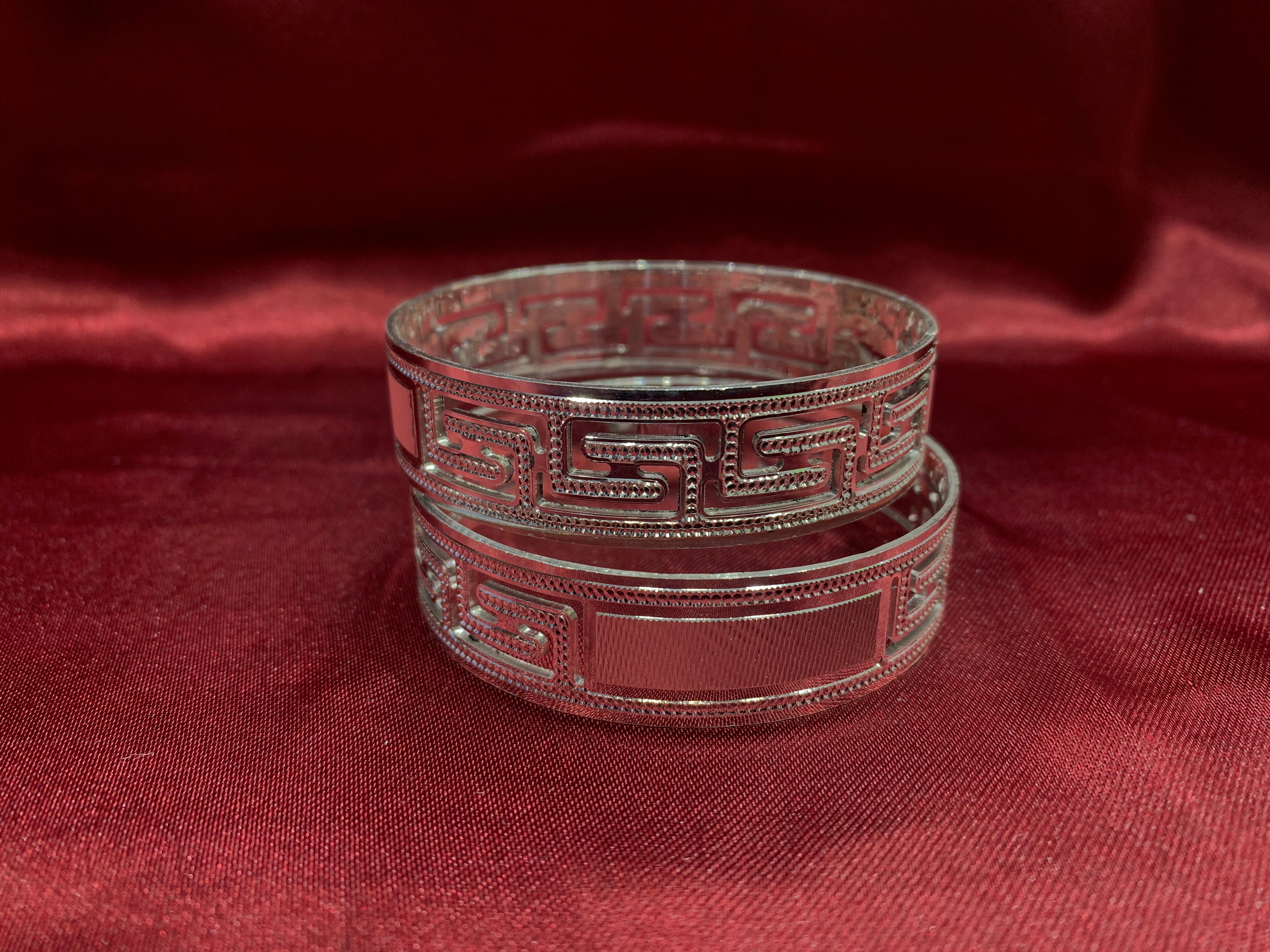 Traditional silver bangles B13