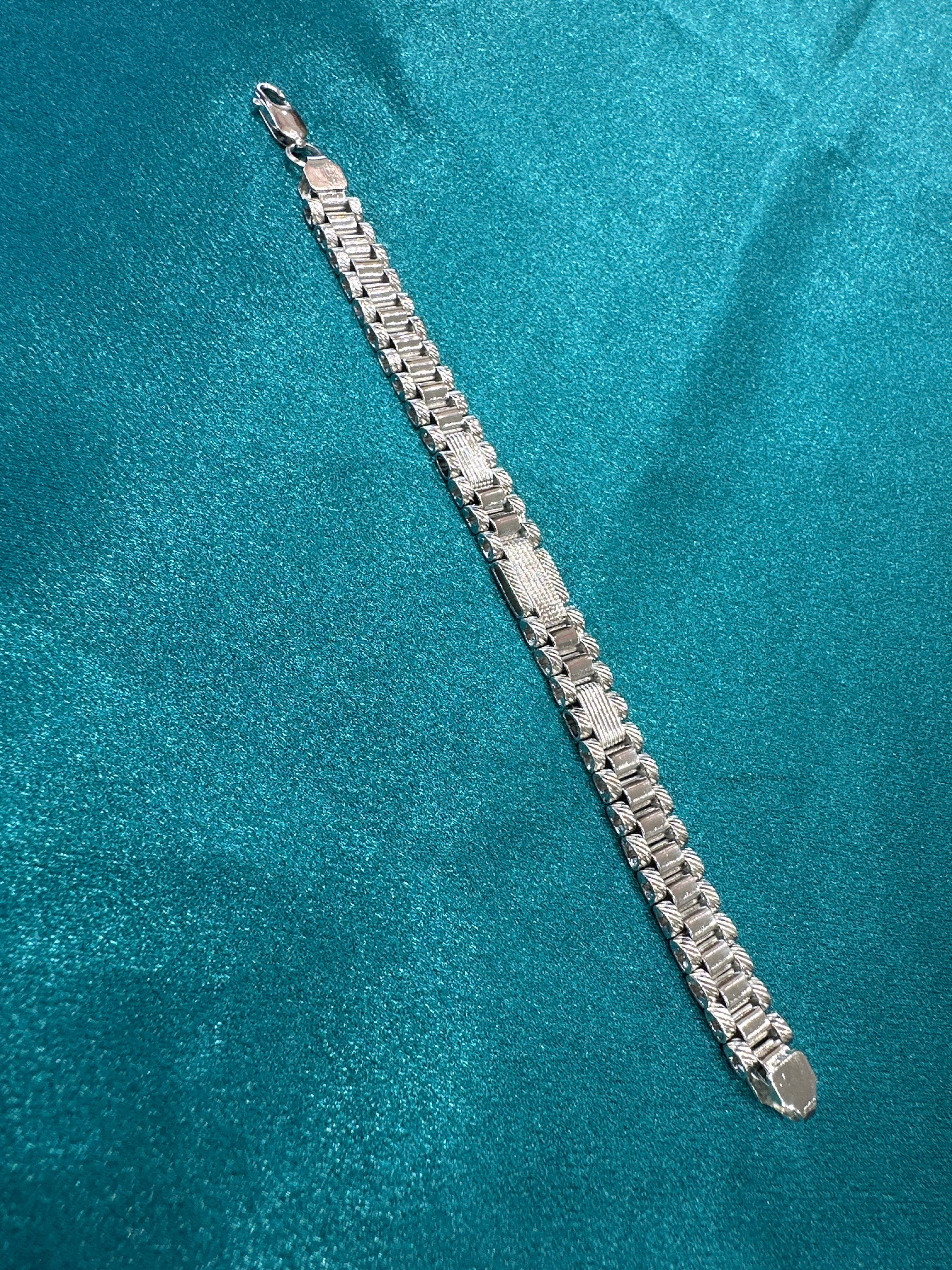 Men’s Designer Silver Bracelet (9mm)