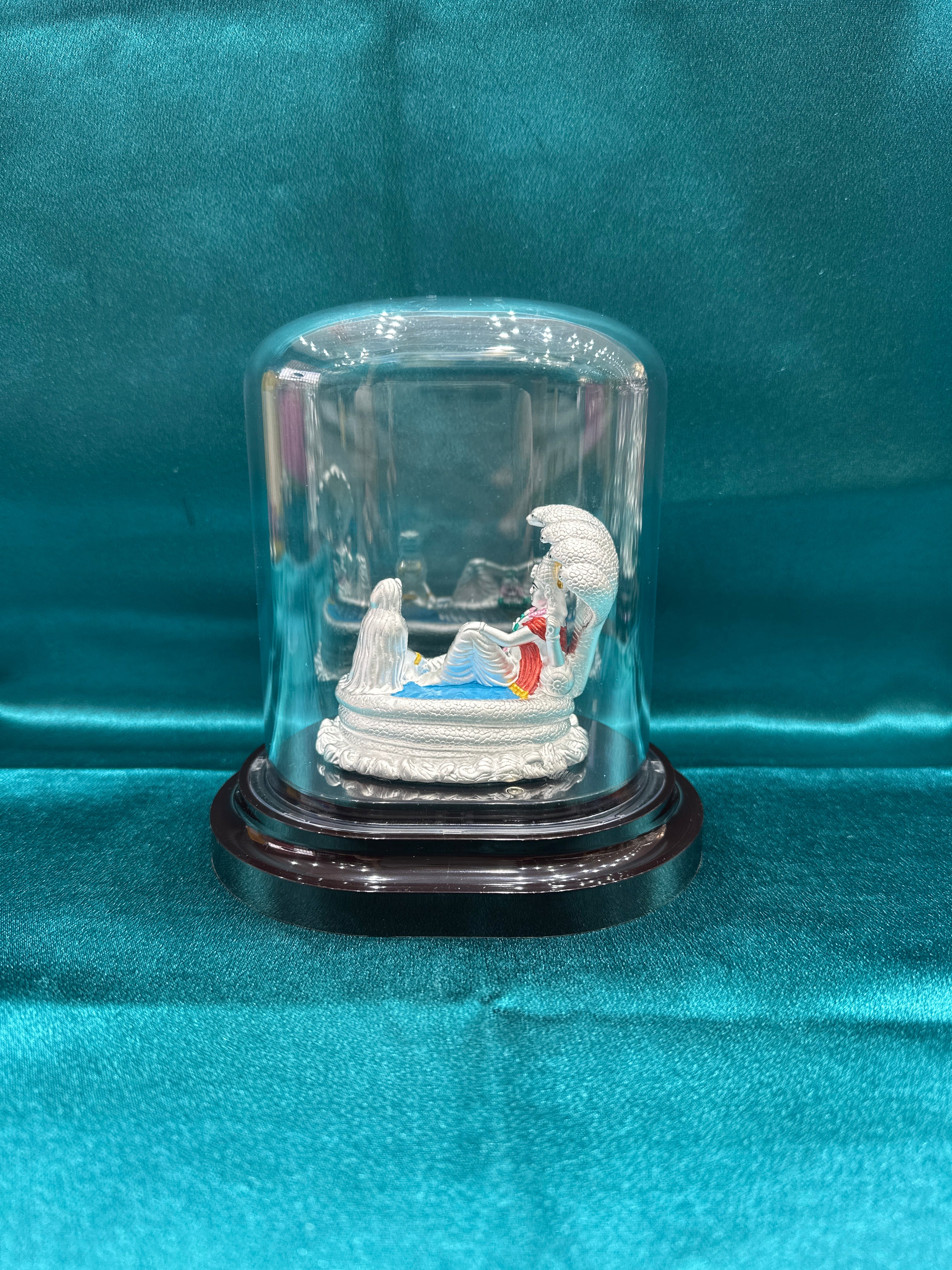 Pure Silver Vishnu Lakshmi Ji Idol (Murti)