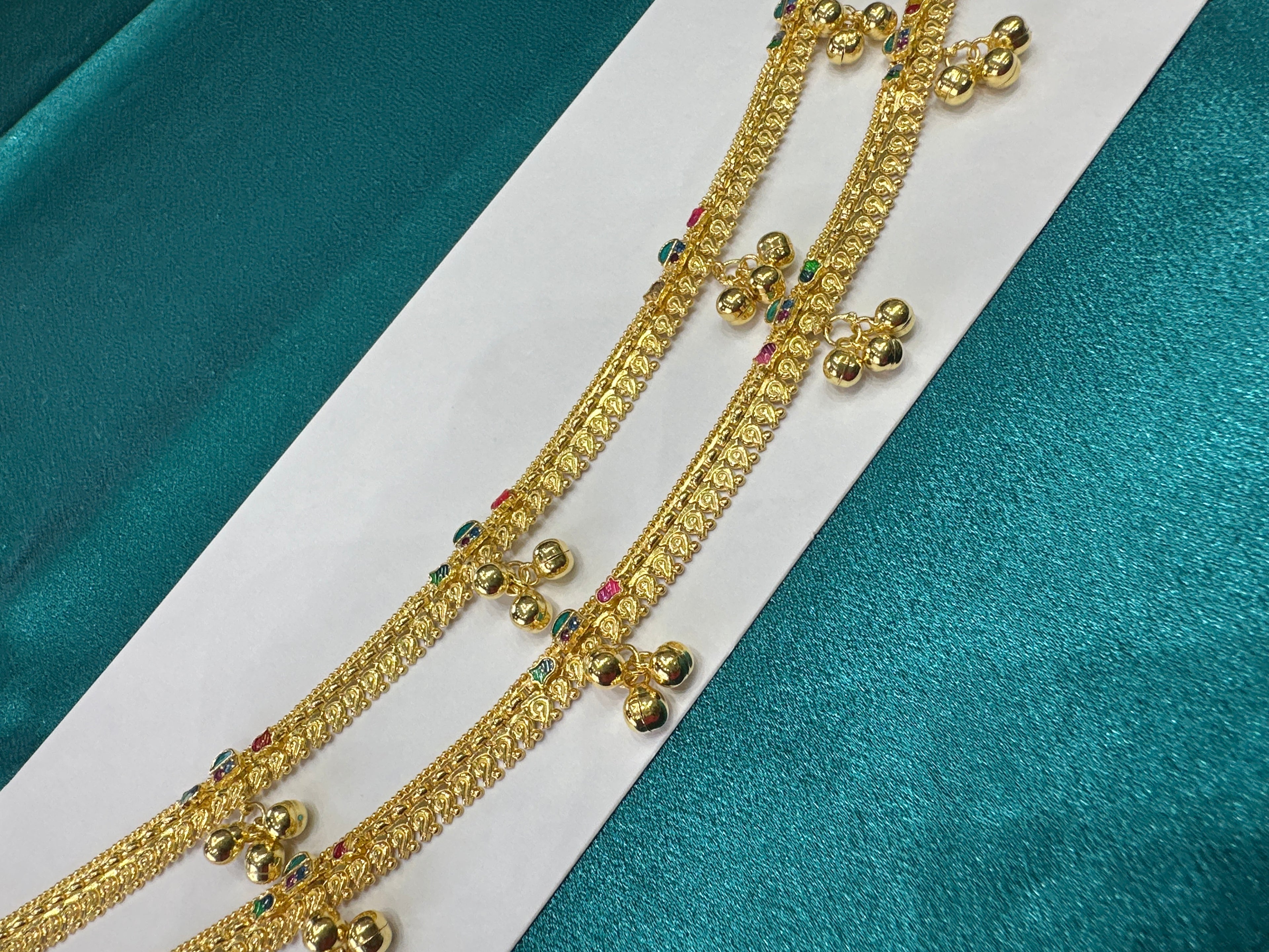 Women’s Fancy/Traditional Silver Gold plated Anklet