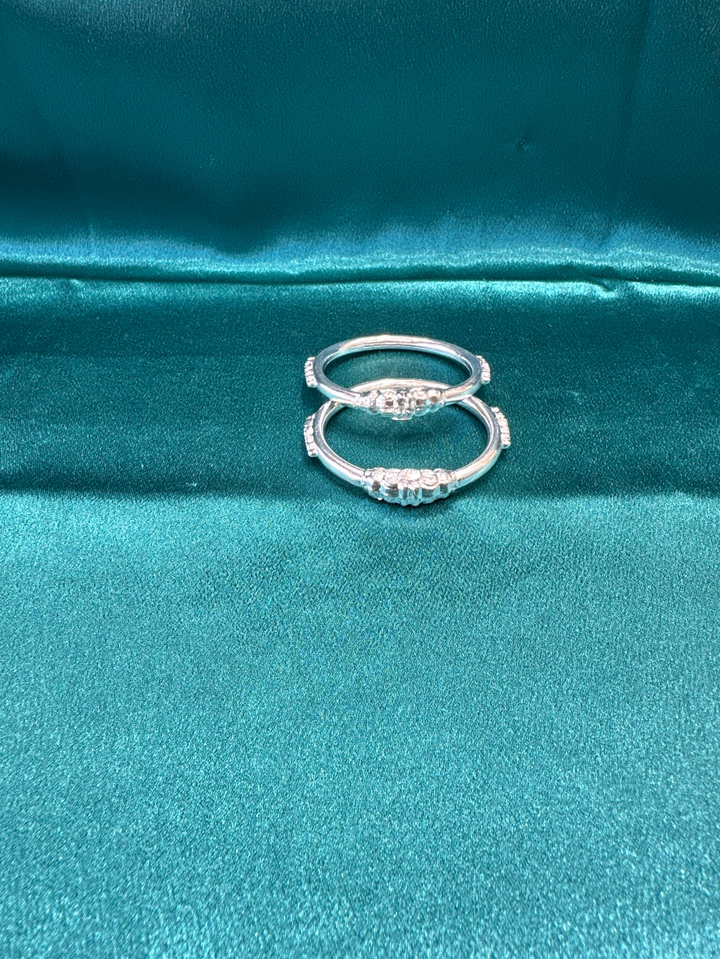 Fancy Silver baby bangles