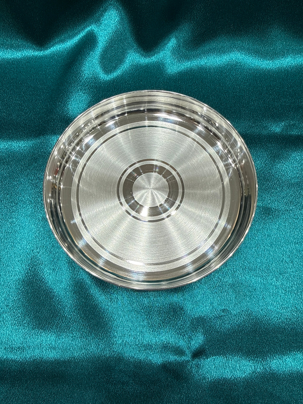 Plain Silver Thali (5 inch)