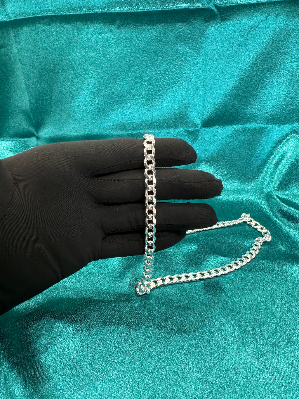 7mm Cuban link silver chain