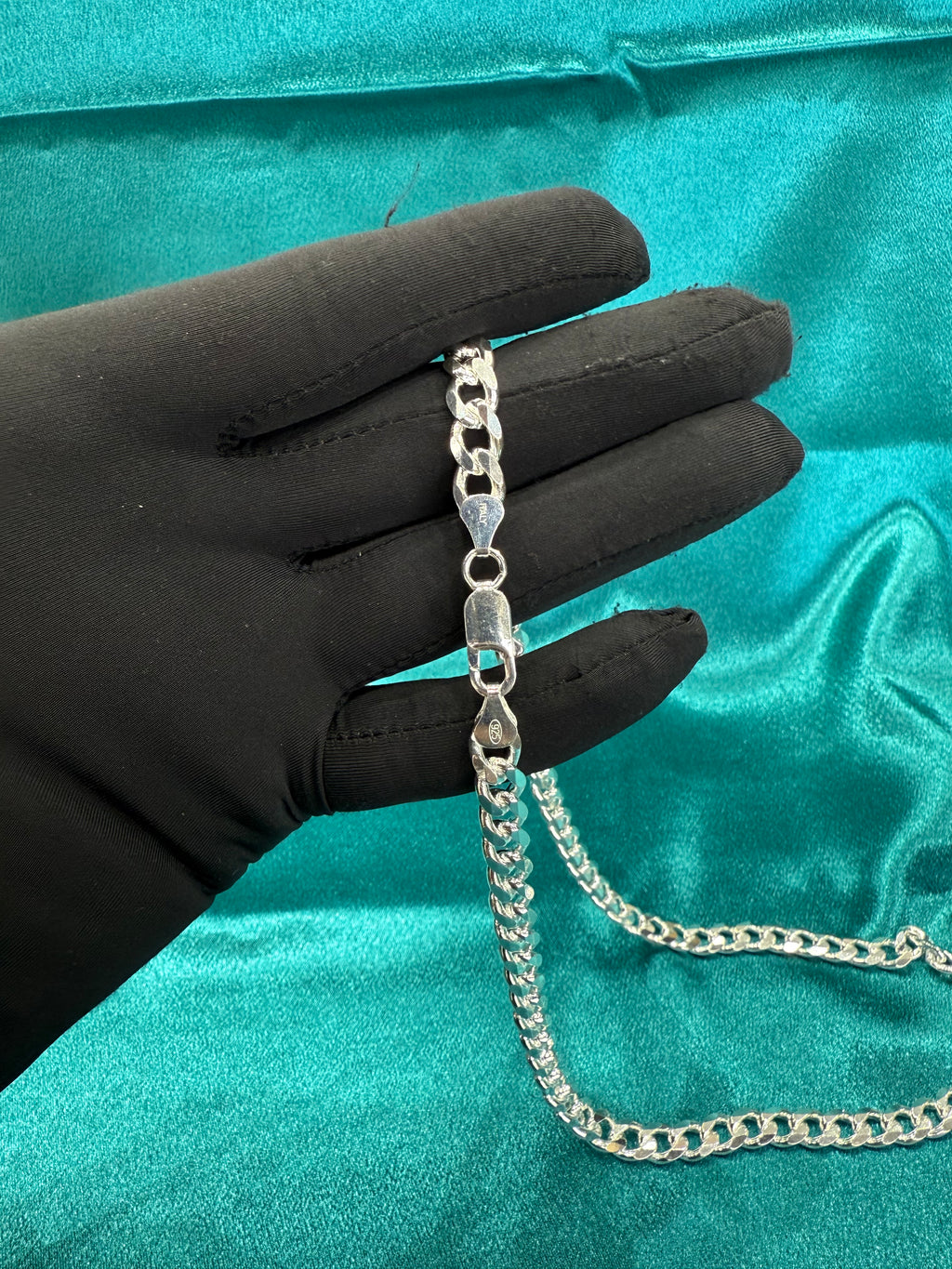 7mm Cuban link silver chain
