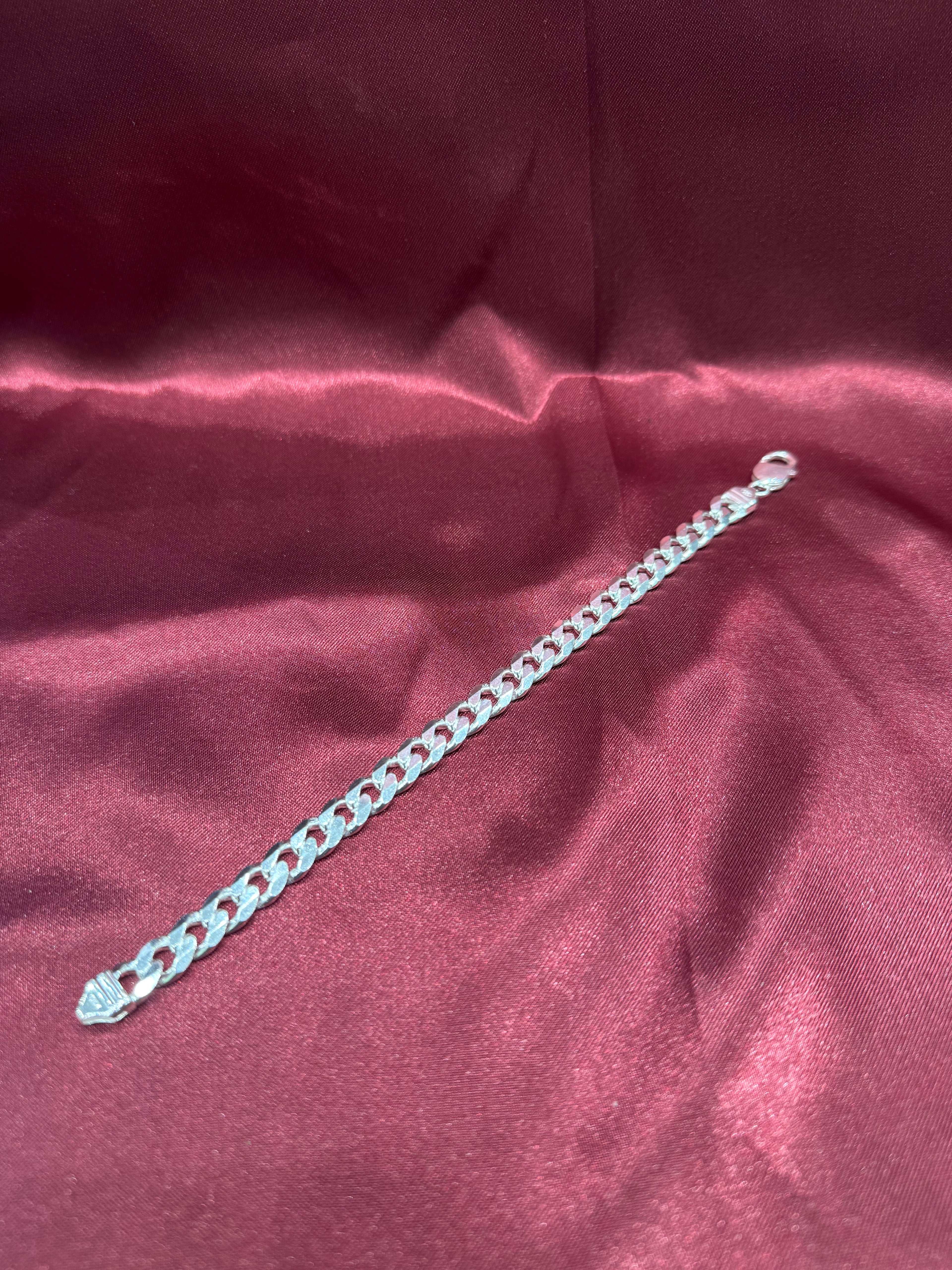 Men’s Cuban link 925 silver bracelet (9mm)