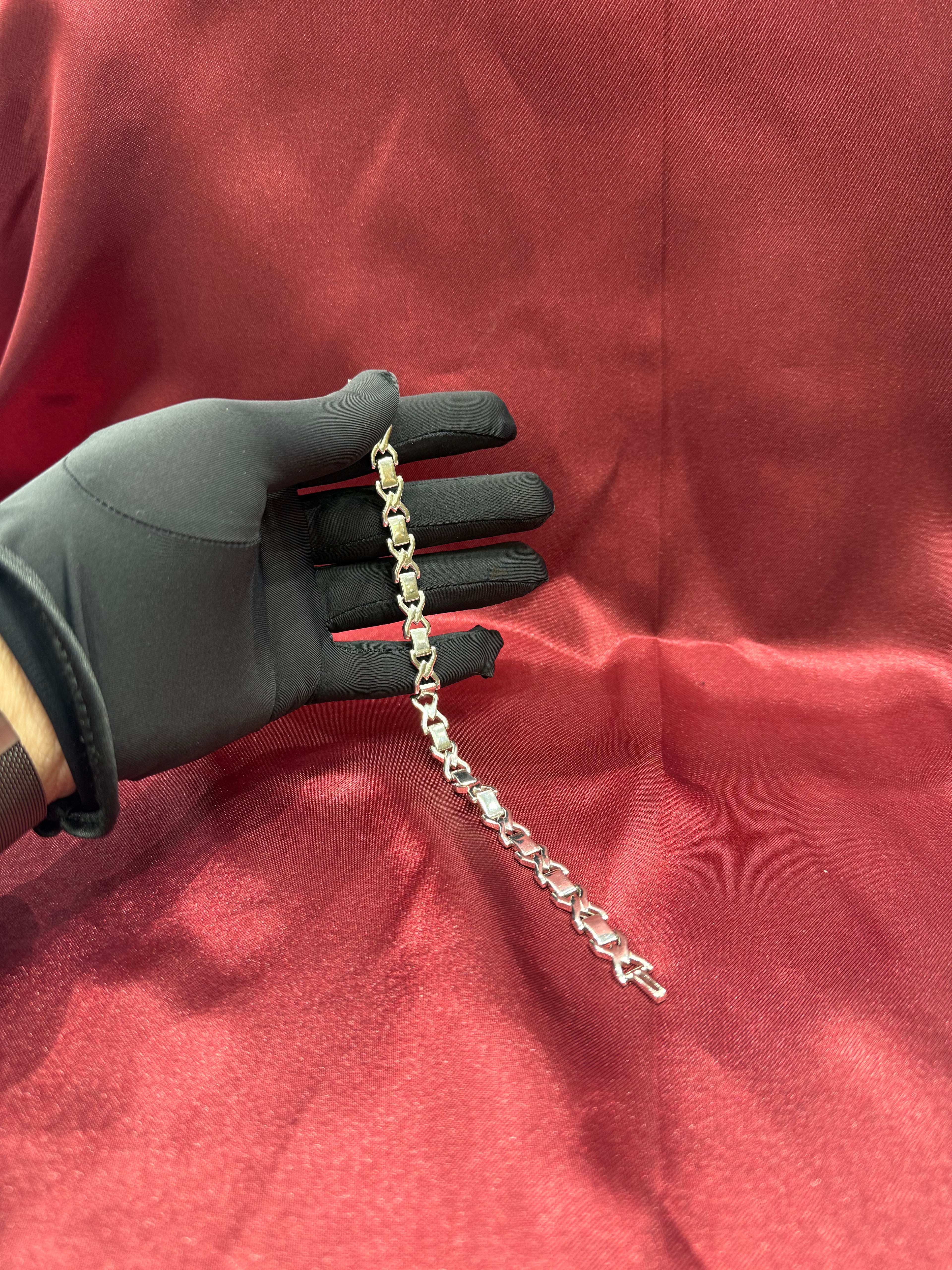 Men’s silver designer bracelet (8mm)