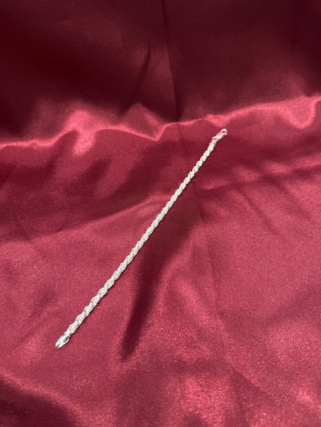 Men’s rope design 925 silver bracelet (4.5mm)
