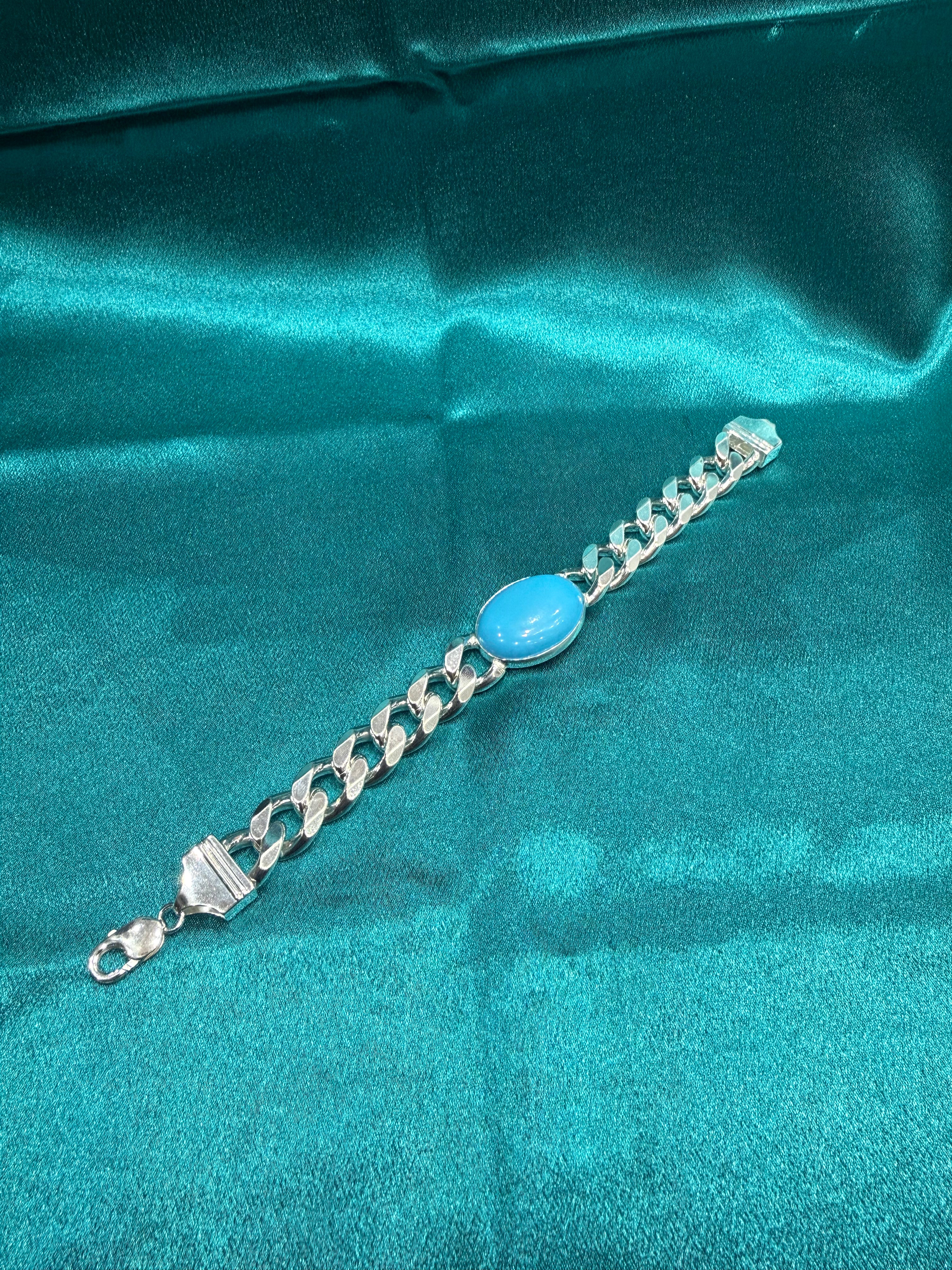 Men’s Feroza Silver 925 Bracelet (15mm)