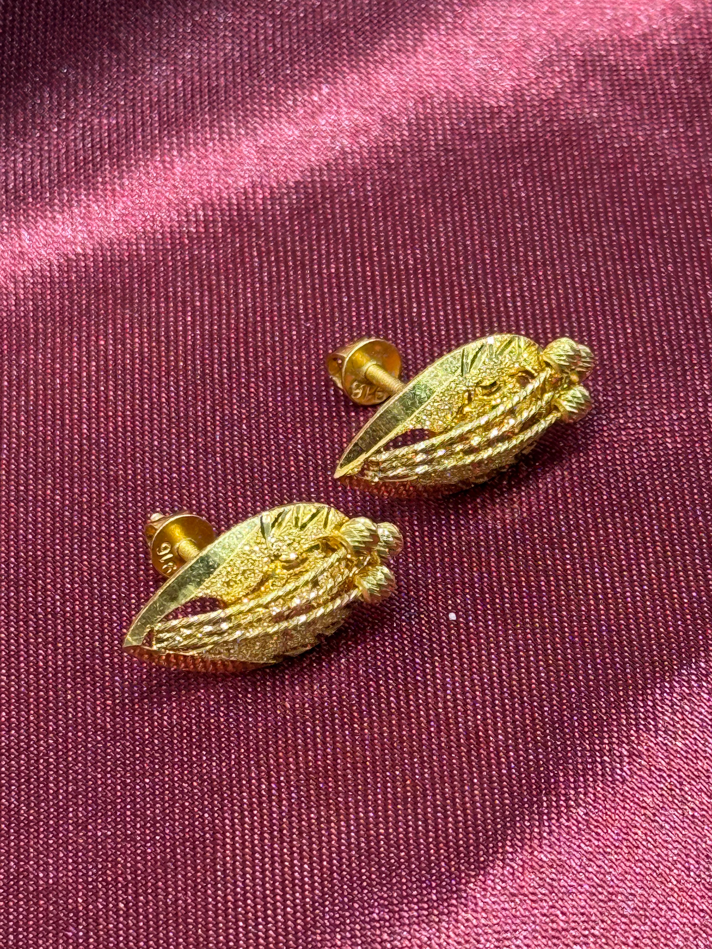 22k Gold Earrings