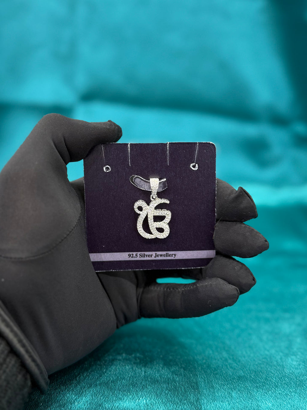 Ik Onkar Penadnt with CZ diamonds