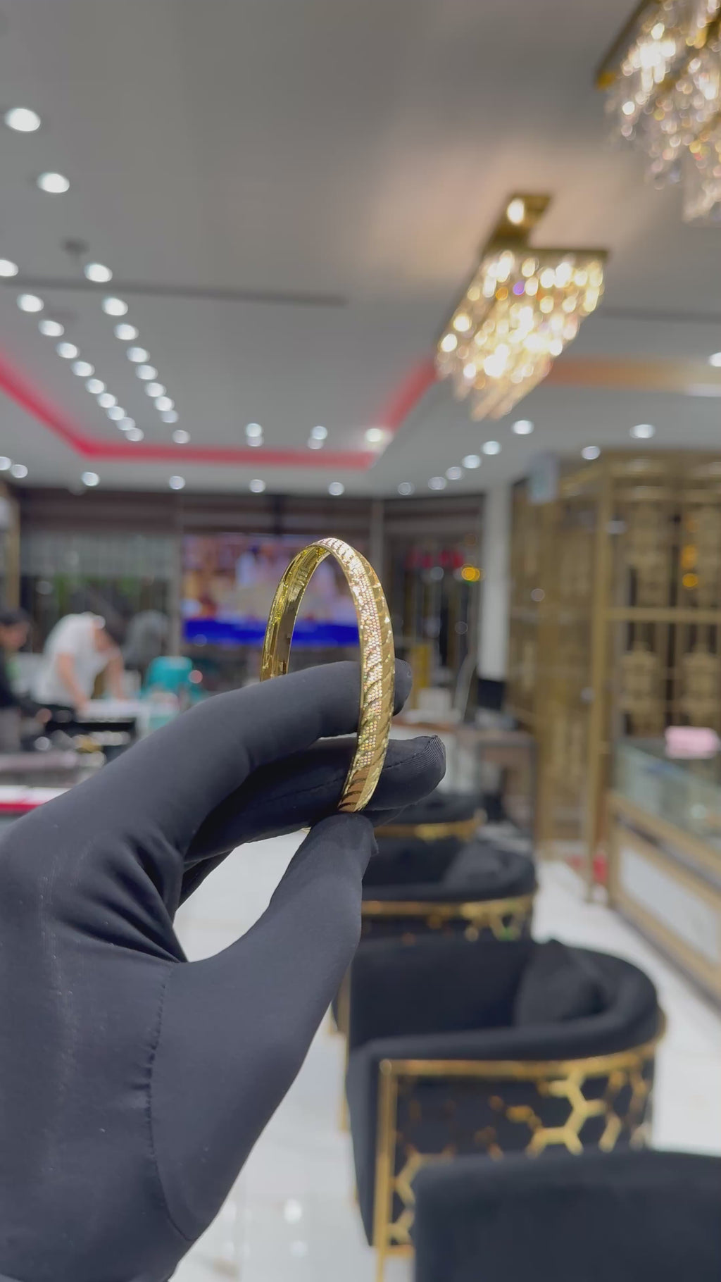 22k Gold Men’s CNC Kara (GK0002)