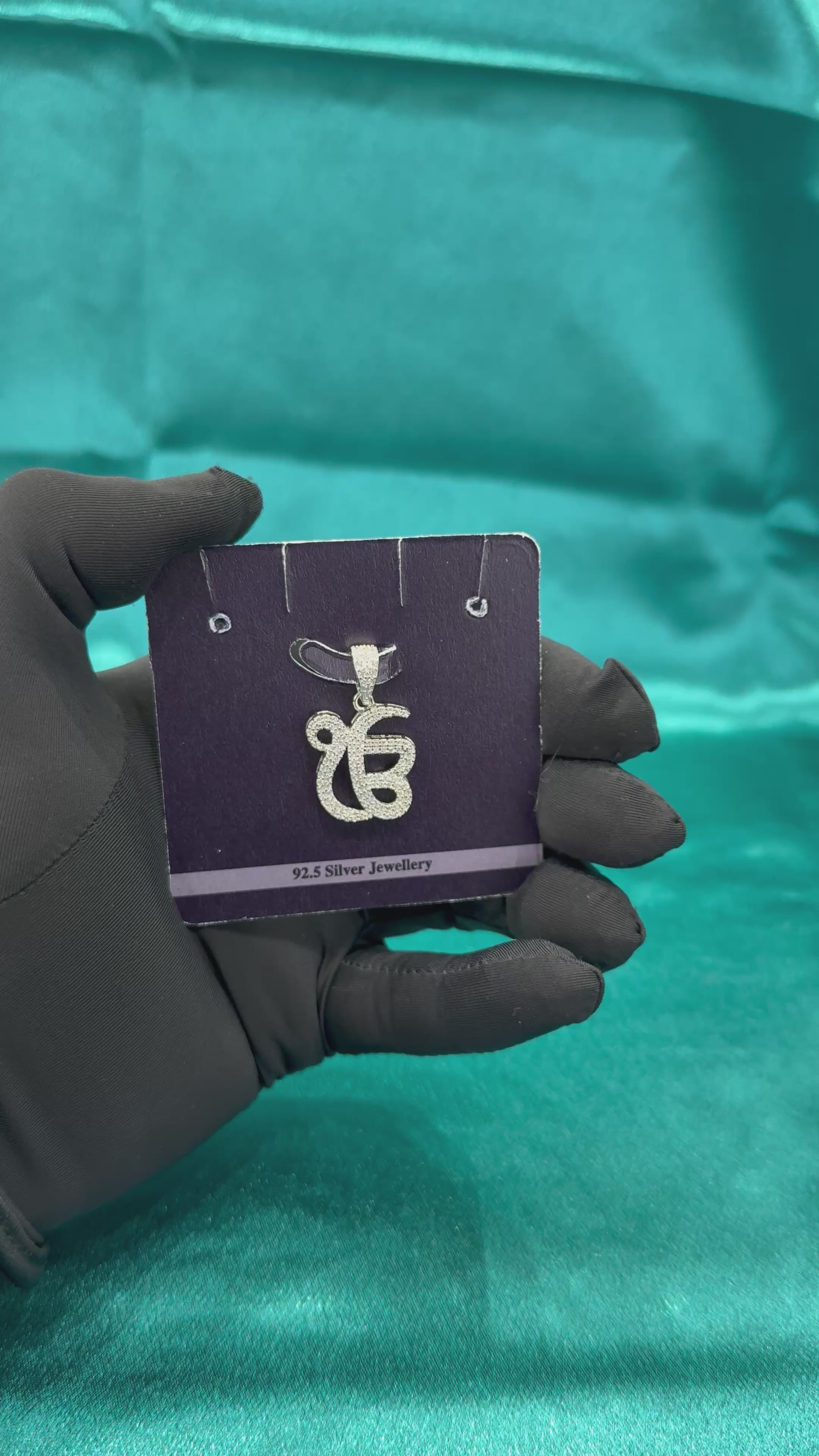 Ik Onkar Penadnt with CZ diamonds