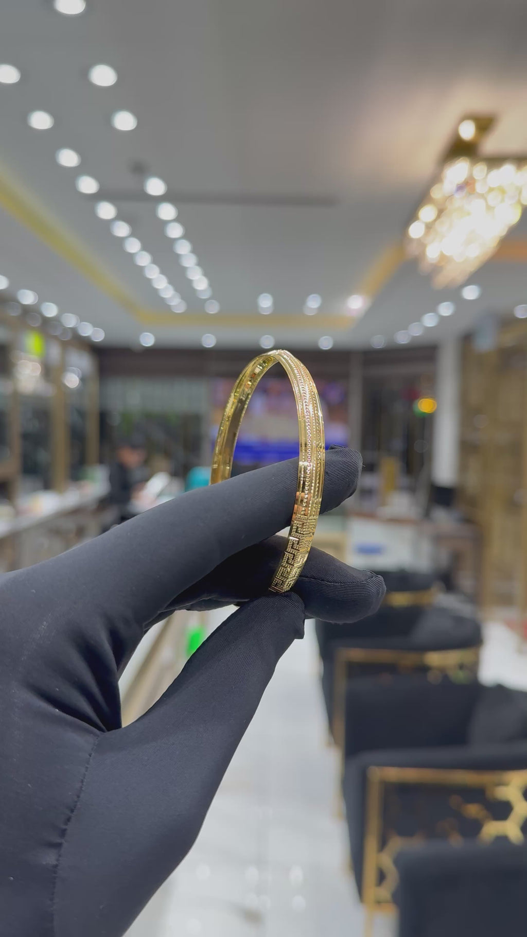 22K Gold Men’s CNC Kara